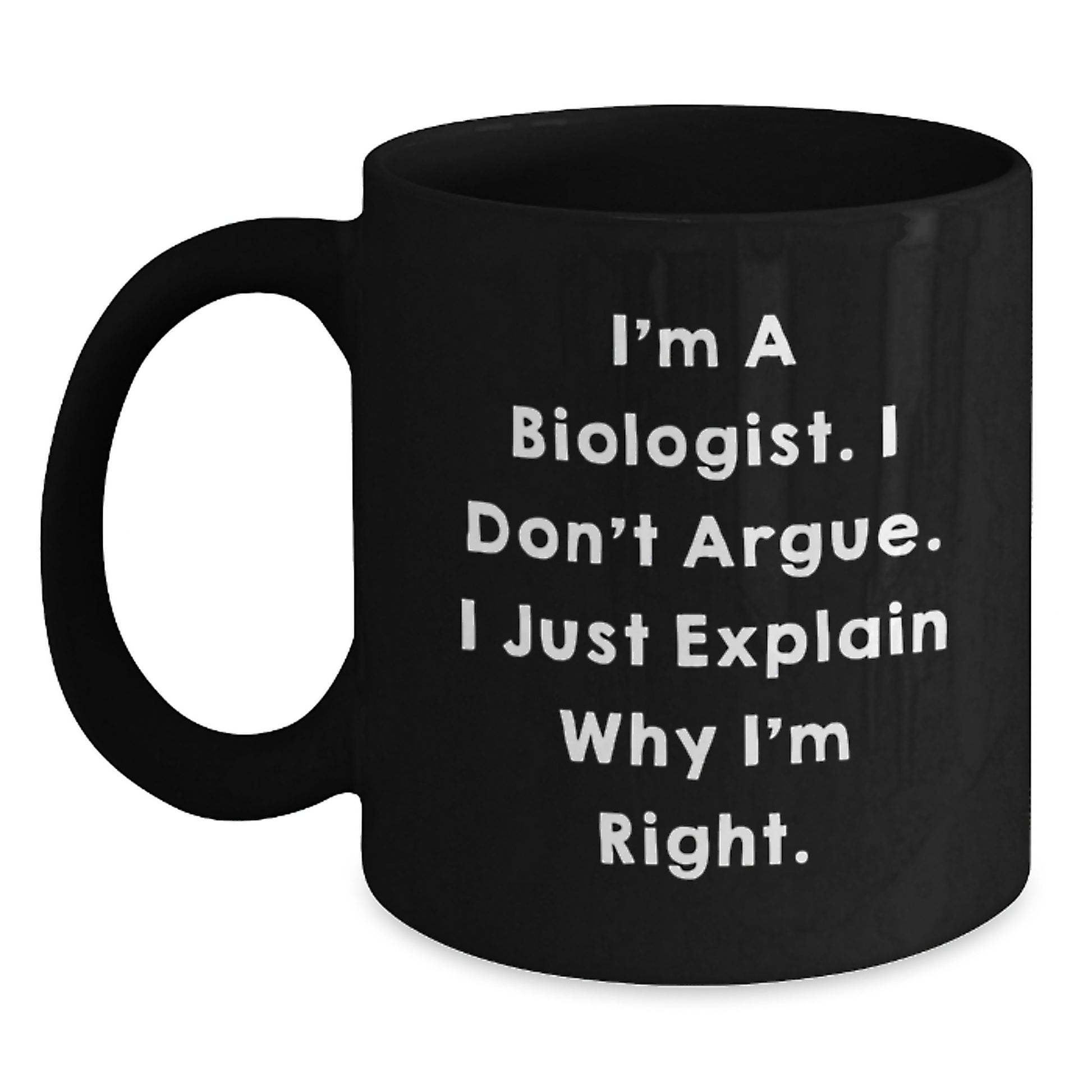 Funny Biologist Gifts from Friends for a Graduation Unique Gift Black Coffee Mug - Main