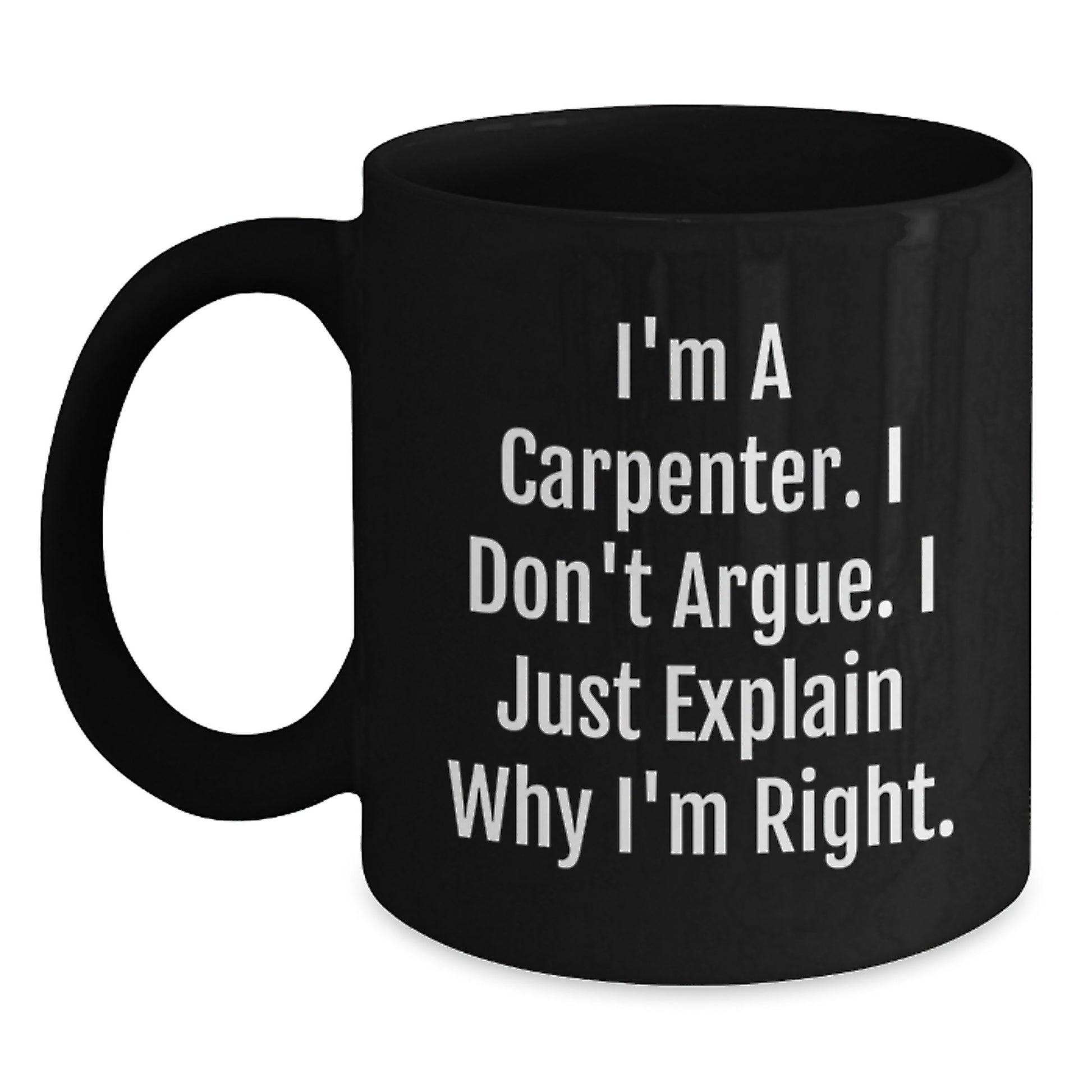 Funny Carpenter Black Coffee Mugs Gifts from Mom to Son for Graduation Unique Gifts - Main