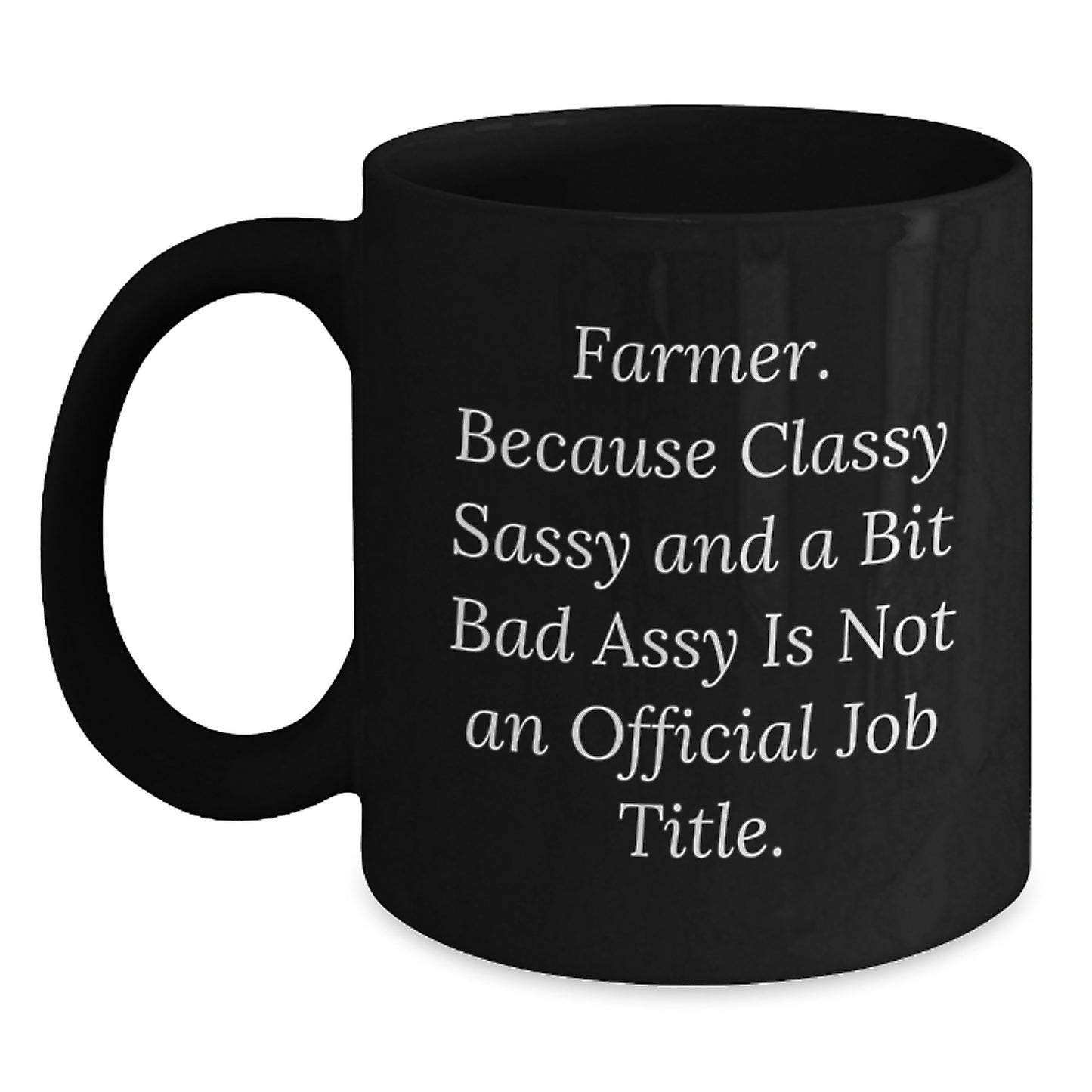 Funny Farmer Gifts for Men Graduation Unique Black Coffee Mugs from Friends - Main