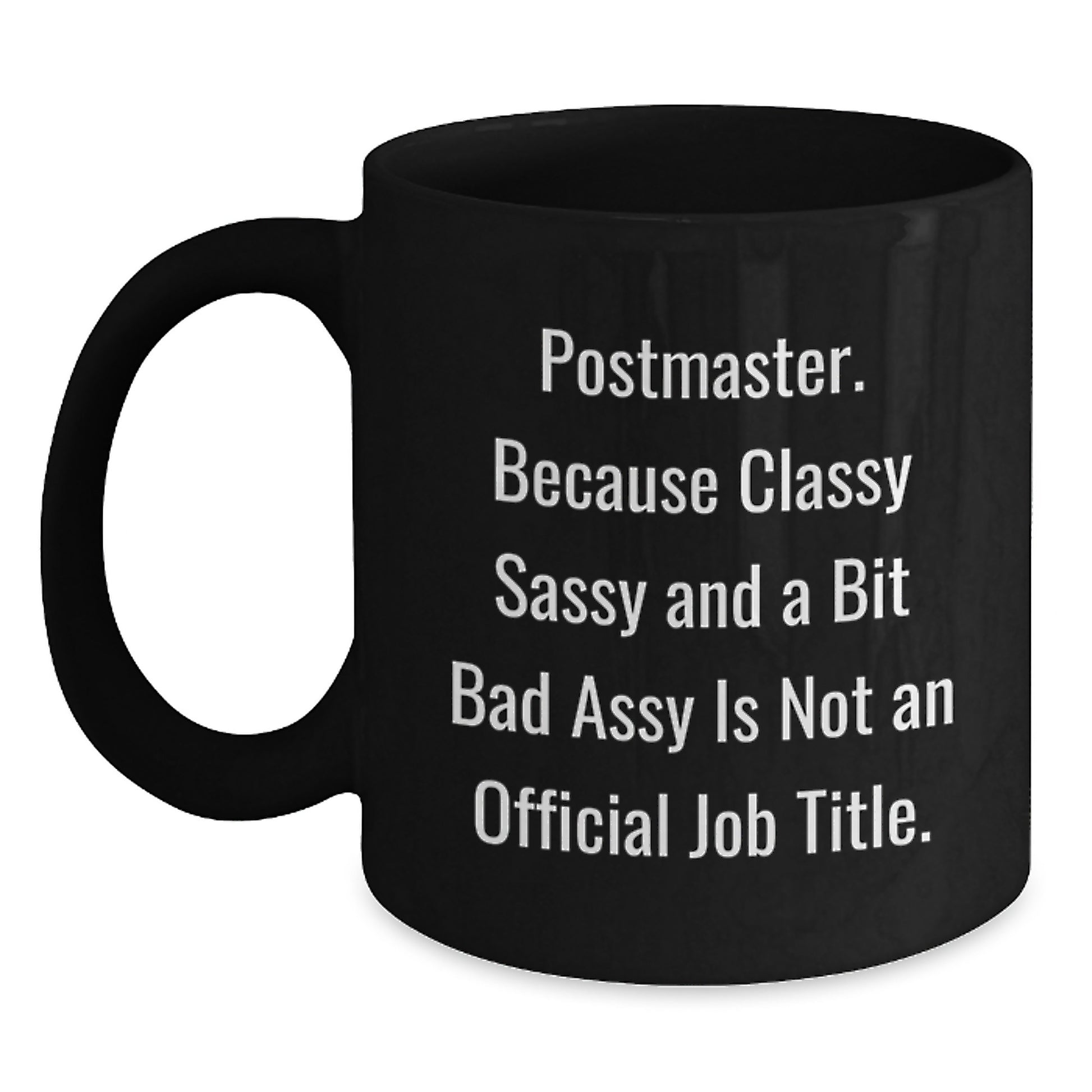Postmaster Gifts from Friends, Funny Black Coffee Mugs for Postmaster, Mother's Day Unique Postmaster Gifts - Main