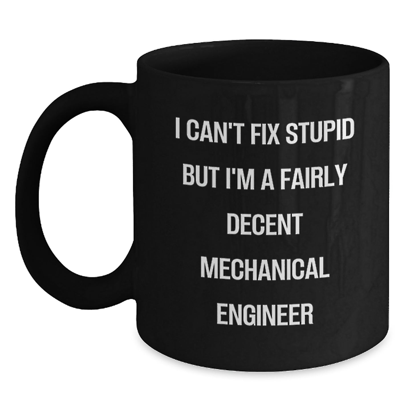 Funny Mechanical Engineer Gifts from Men to Women Valentine's Unique Black Coffee Mugs - Main