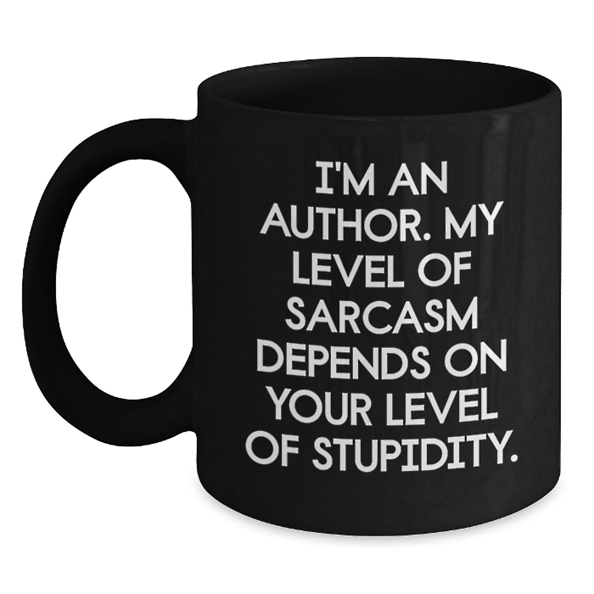 Funny Author Quotes Black Coffee Mug Gifts from Friends to Author, Graduation Unique Gifts for Men and Women - Main