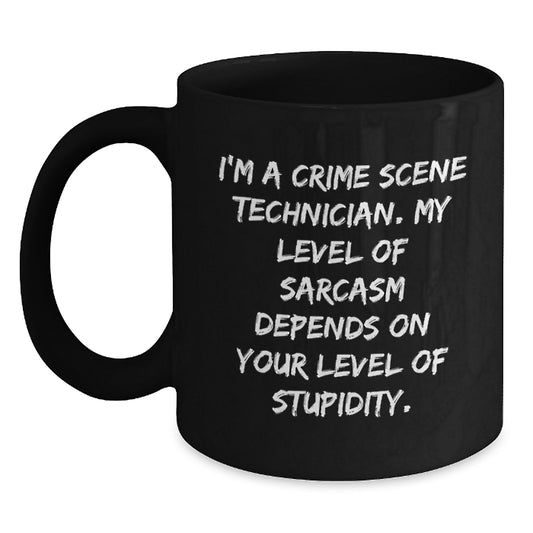 Funny Crime Scene Technician Mugs Gifts for Men Birthday Unique Coffee Lovers - Main