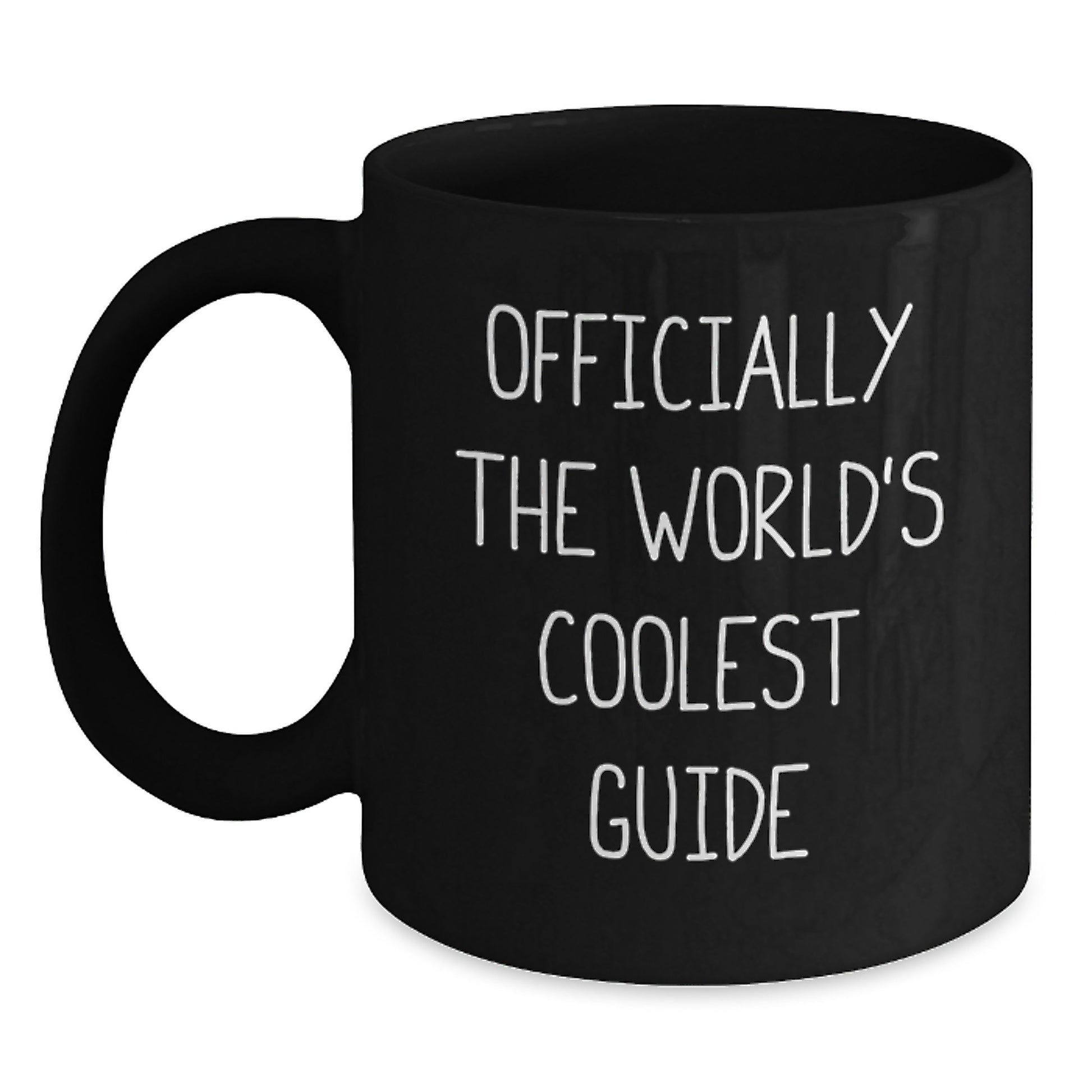 Funny Officially The World's Coolest Guide Gifts for Guide Lovers, Black Coffee Mug, Valentine's Unique Gifts from Friends - Main