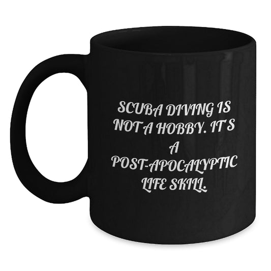 Funny Scuba Diving Gifts for Scuba Diving Enthusiasts, Birthday Unique Mugs, Gifts from Friends to Scuba Diving Lovers with Inspirational Coffee Mug - Main