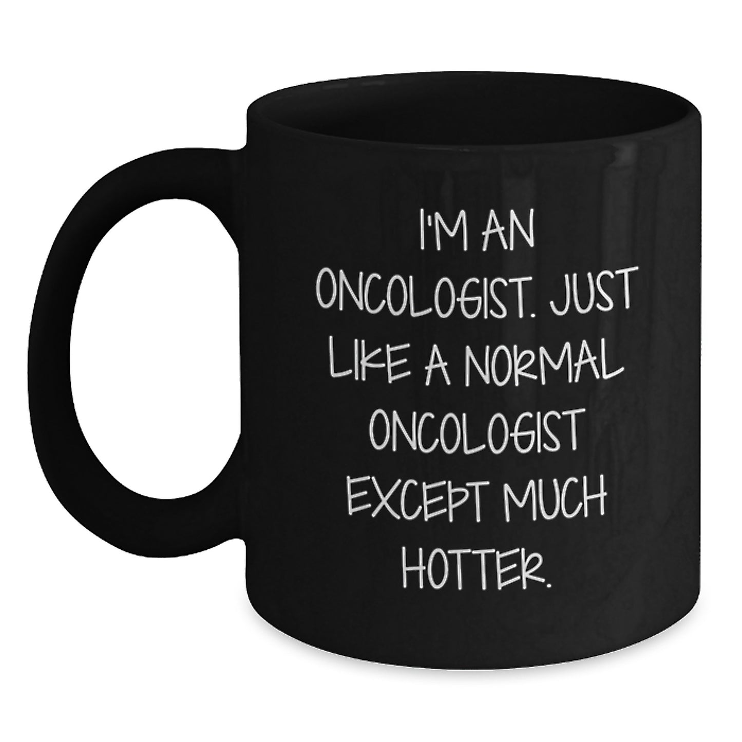 Oncologist Gifts from Family and Friends - Funny Black Coffee Mug for Oncologist - Father's Day Unique Gifts for Men - Main