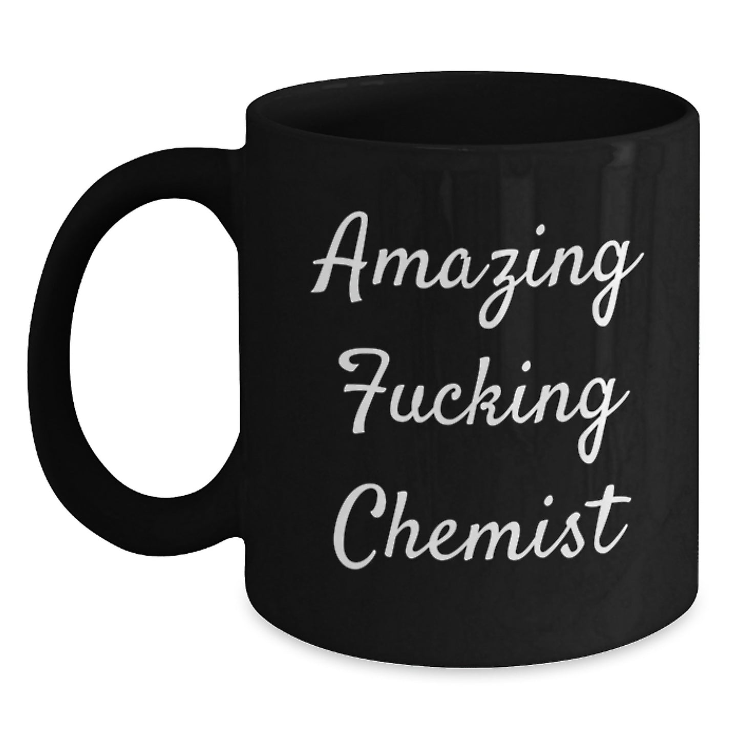 Funny Chemist Gifts for Men, Unique Black Coffee Mugs from Friends, Christmas Unique Gifts for Him with Amazing F--king Chemist Quote - Main