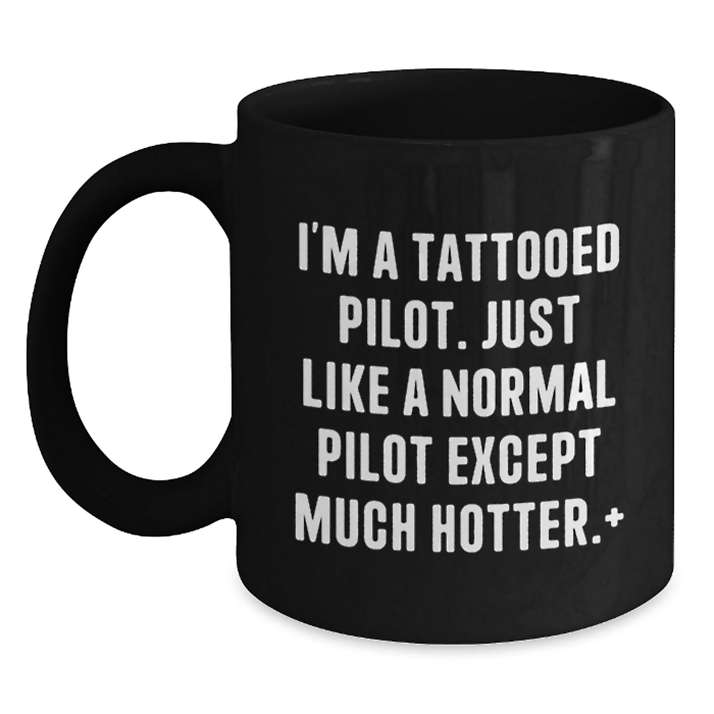 Funny Pilot Gifts for Men, Unique Black Coffee Mugs with Christmas Unique Gifts from Friends, Family, or Coworkers for Christmas Unique Gifts - Main