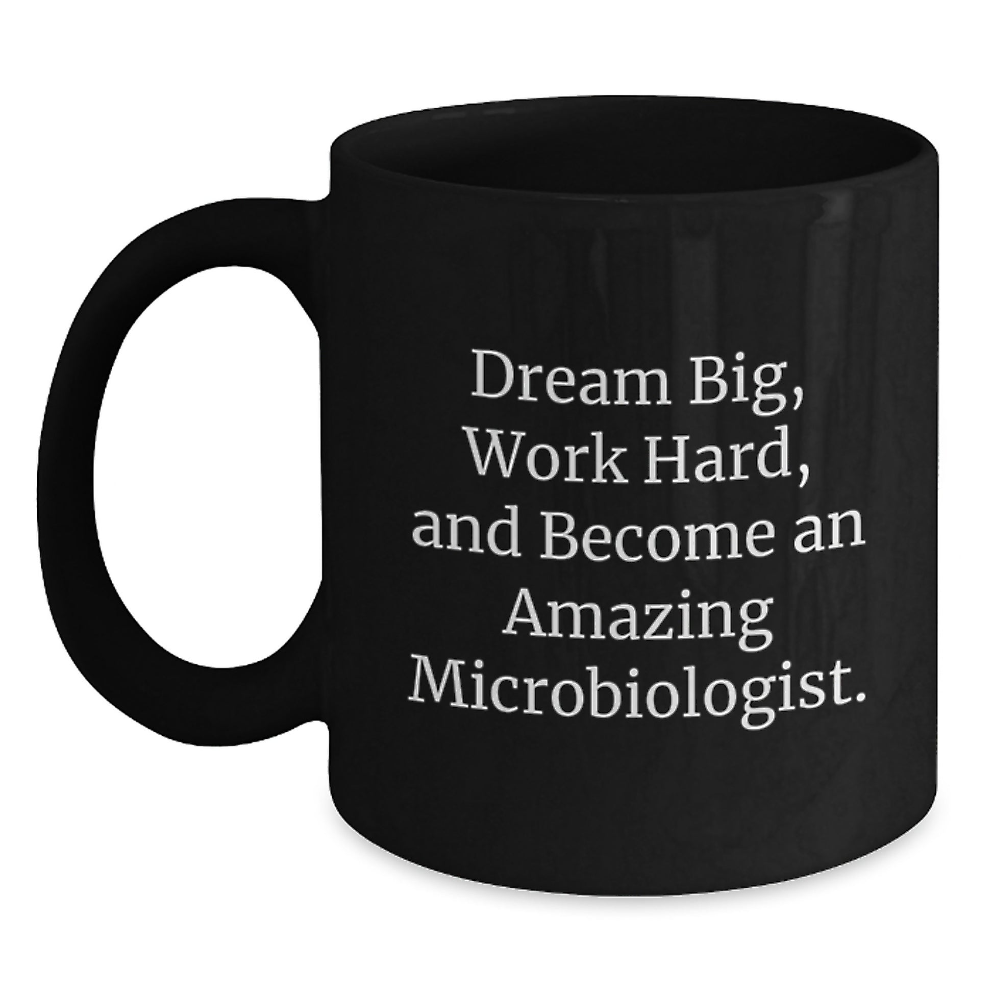 Funny Microbiologist Gifts for Him from Friends at Christmas Unique Ideas Black Coffee Mug - Main