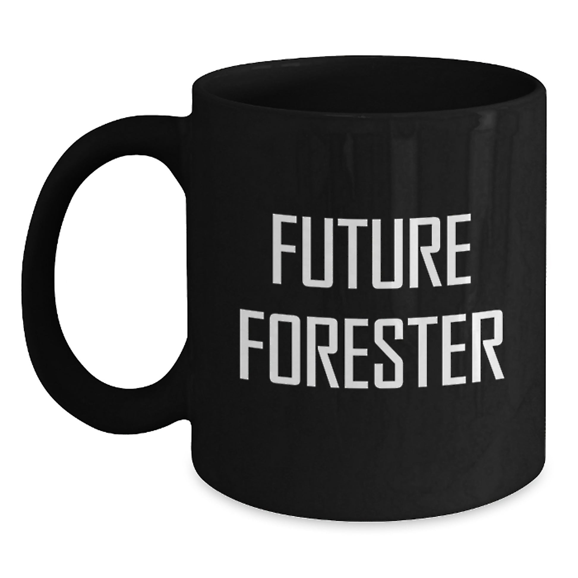 Funny Future Forester Black Coffee Mug Gifts from Friends Family for Christmas Unique - Main