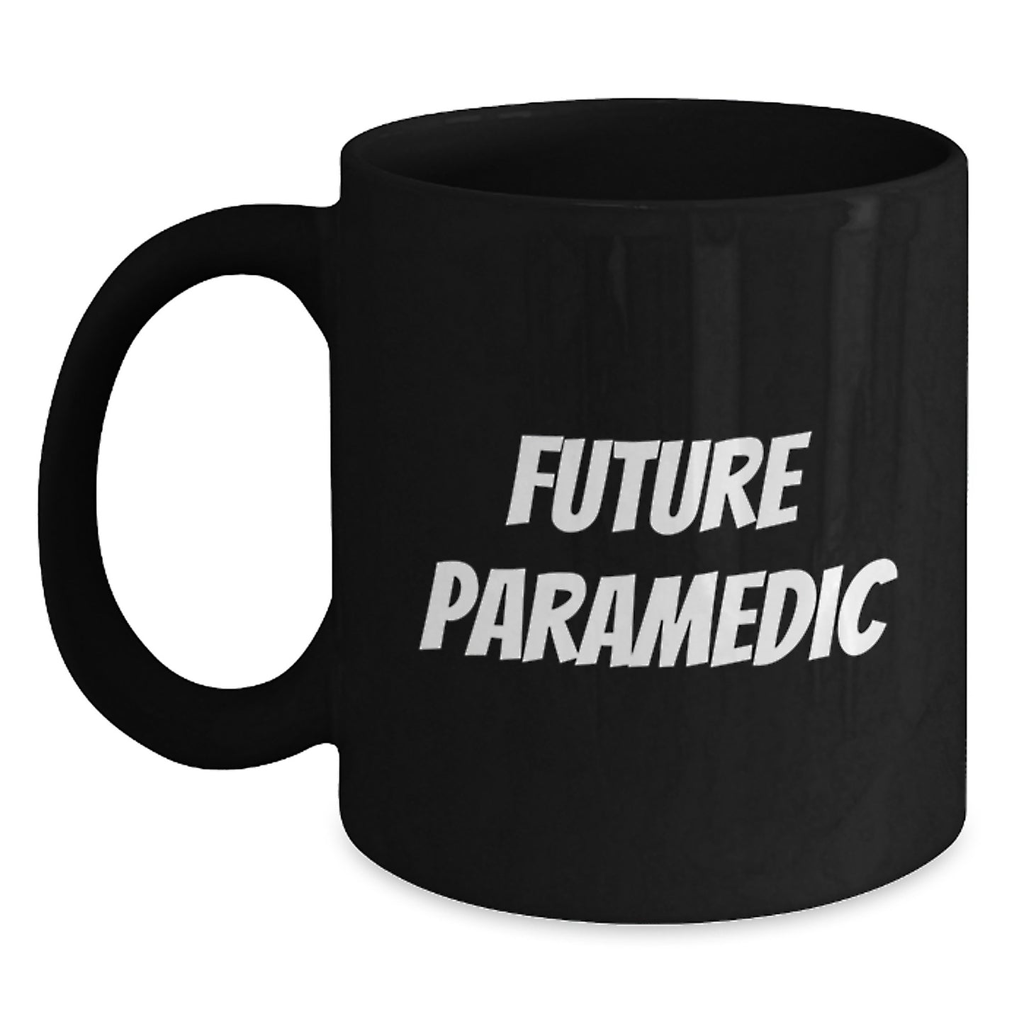 Future Rescue Worker Humor Black Coffee Mug Gifts from Friends for Rescue Worker Men - Main