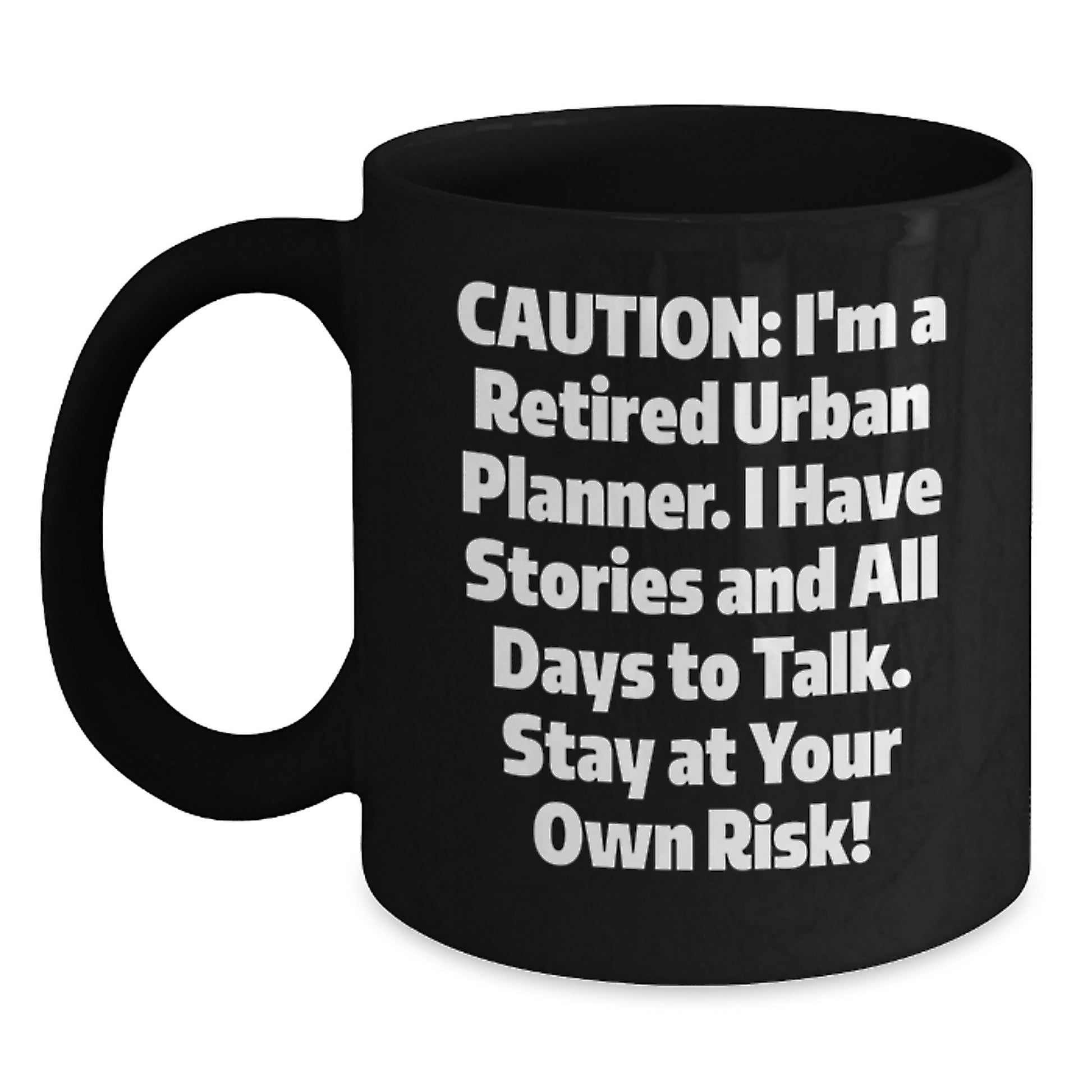 Urban Planner Funny Gifts from Friends for Graduation Unique Black Coffee Mug - Main
