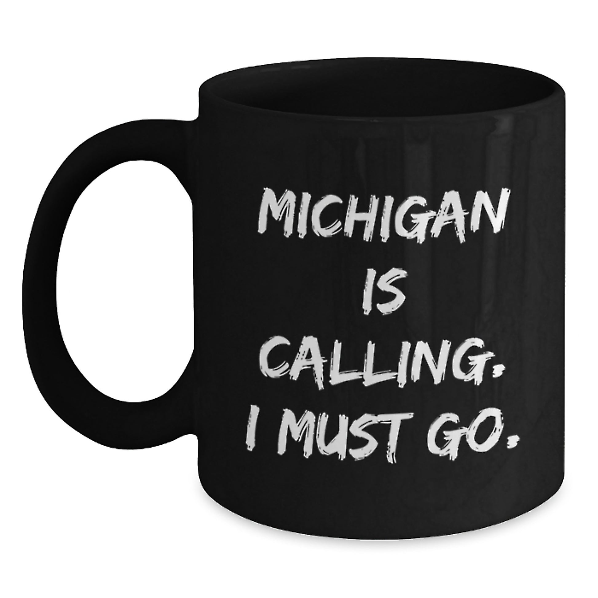 Funny Michigan Black Coffee Mug Gifts from Friends and Family for Christmas - Main