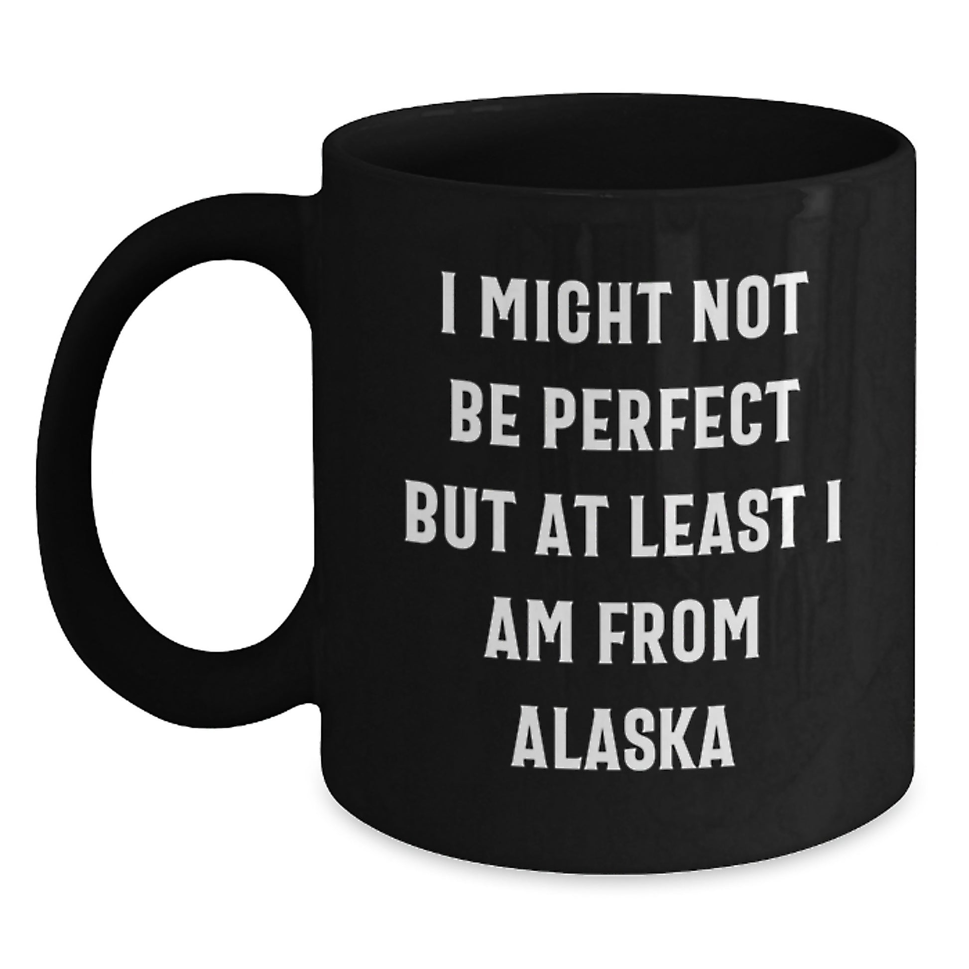 Funny Alaska Black Coffee Mug Gifts for Men from Alaska Lovers, Unique Christmas Unique Gifts from the Great Land - Main