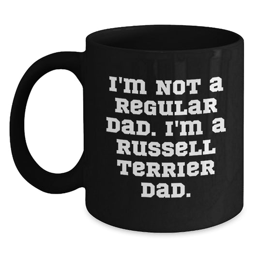 Funny Russell Terrier Dog Gifts from Dad Funny Coffee Mug for Men Family Friends - Main