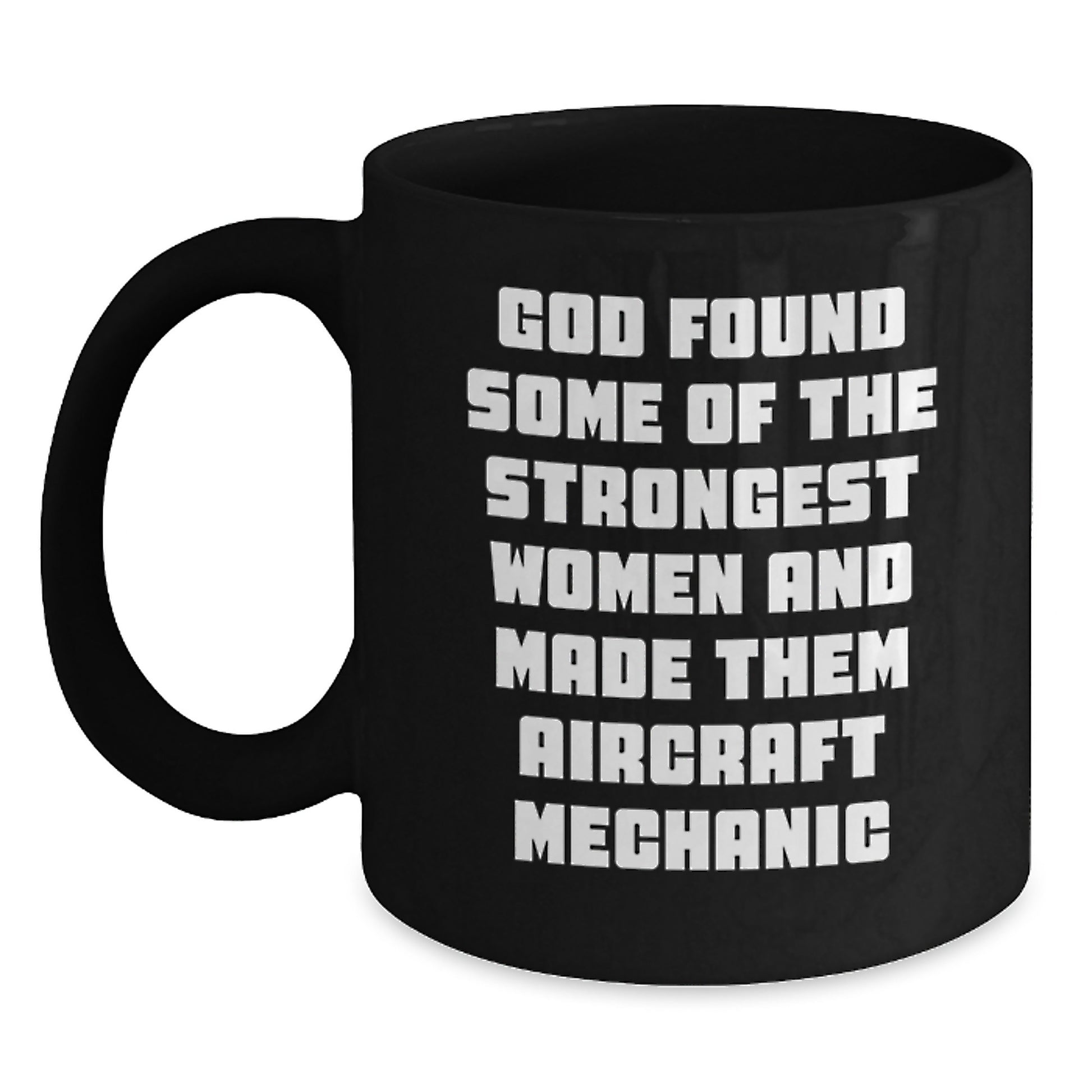 Funny Inspirational Gifts from Friends for Aircraft Mechanic Men Black Coffee Mug - Christmas Morning Unique Gifts Idea - Main