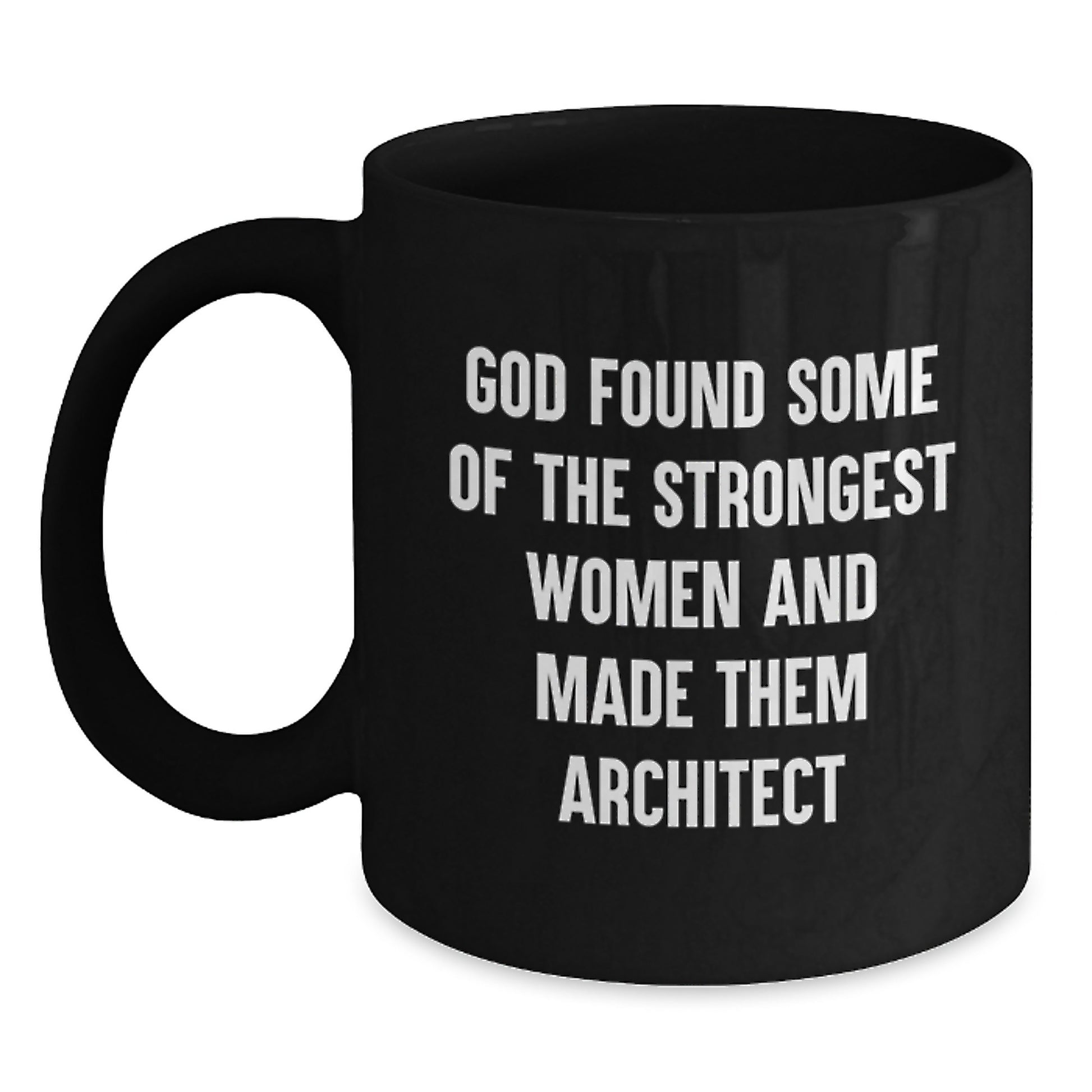 Funny Architect Gifts for Christmas from Men to Women Friends and Family Black Coffee Mug - Main