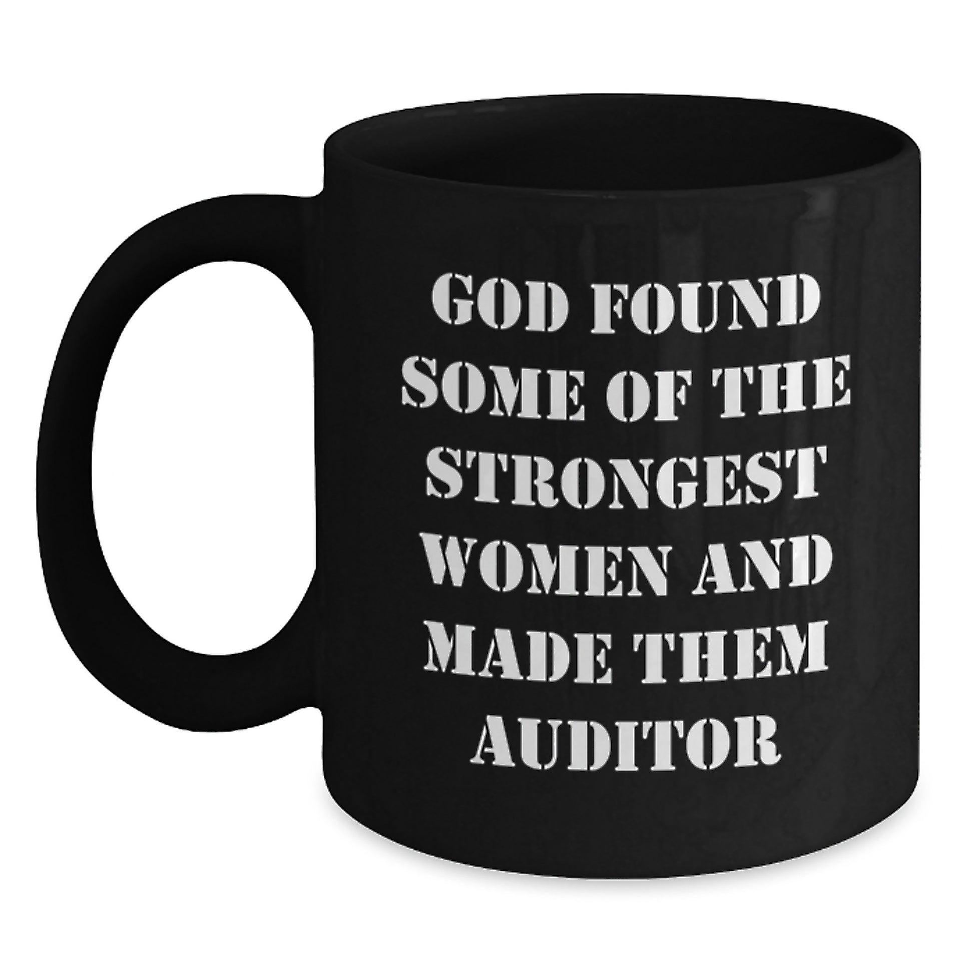 Funny Auditor Gifts from Men to Women Friends Coworkers Family Members - Christmas Unique Mugs for Auditor Enthusiasts, Black Coffee Mug with Inspirational Quote - Main