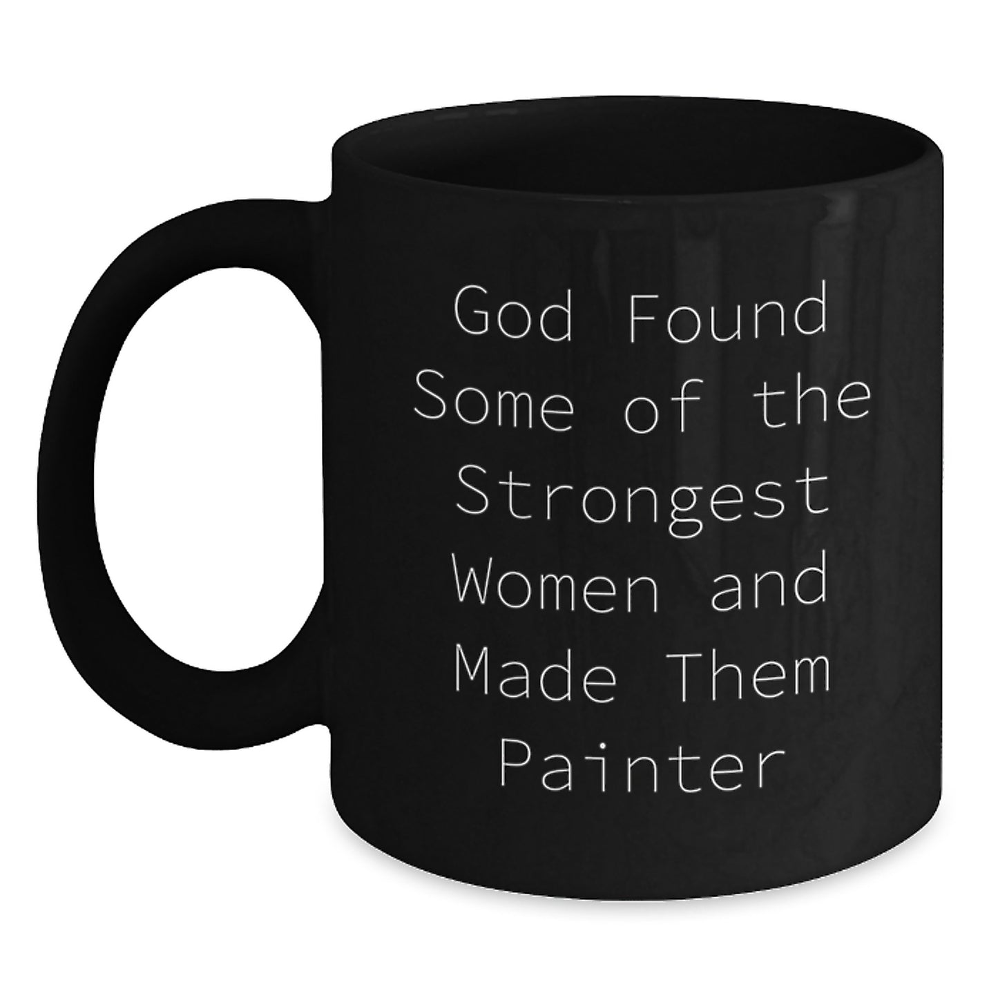 Funny Painter Gifts from Men to Women Friends and Family, Inspirational Christmas Unique Black Coffee Mug for Painter Lover - Main