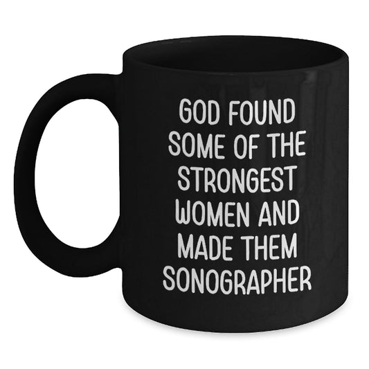 Funny Sonographer Gifts from Men, Women, Friends, Coworkers, Family - Black Coffee Mug - Gifts for Sonographer, Women, Men, Friends, Coworkers, Family - Inspirational - Main