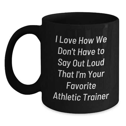 Funny Athletic Trainer Gifts from Friends for Men Women Graduation Unique Black Coffee Mug - Main