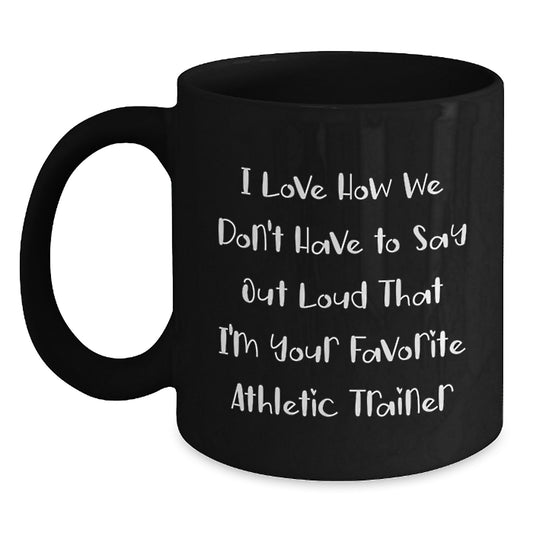 Funny Athletic Trainer Gifts for Men, Gifts from Family, Black Coffee Mugs with Inspirational Quote, Graduation Unique Gifts - Main