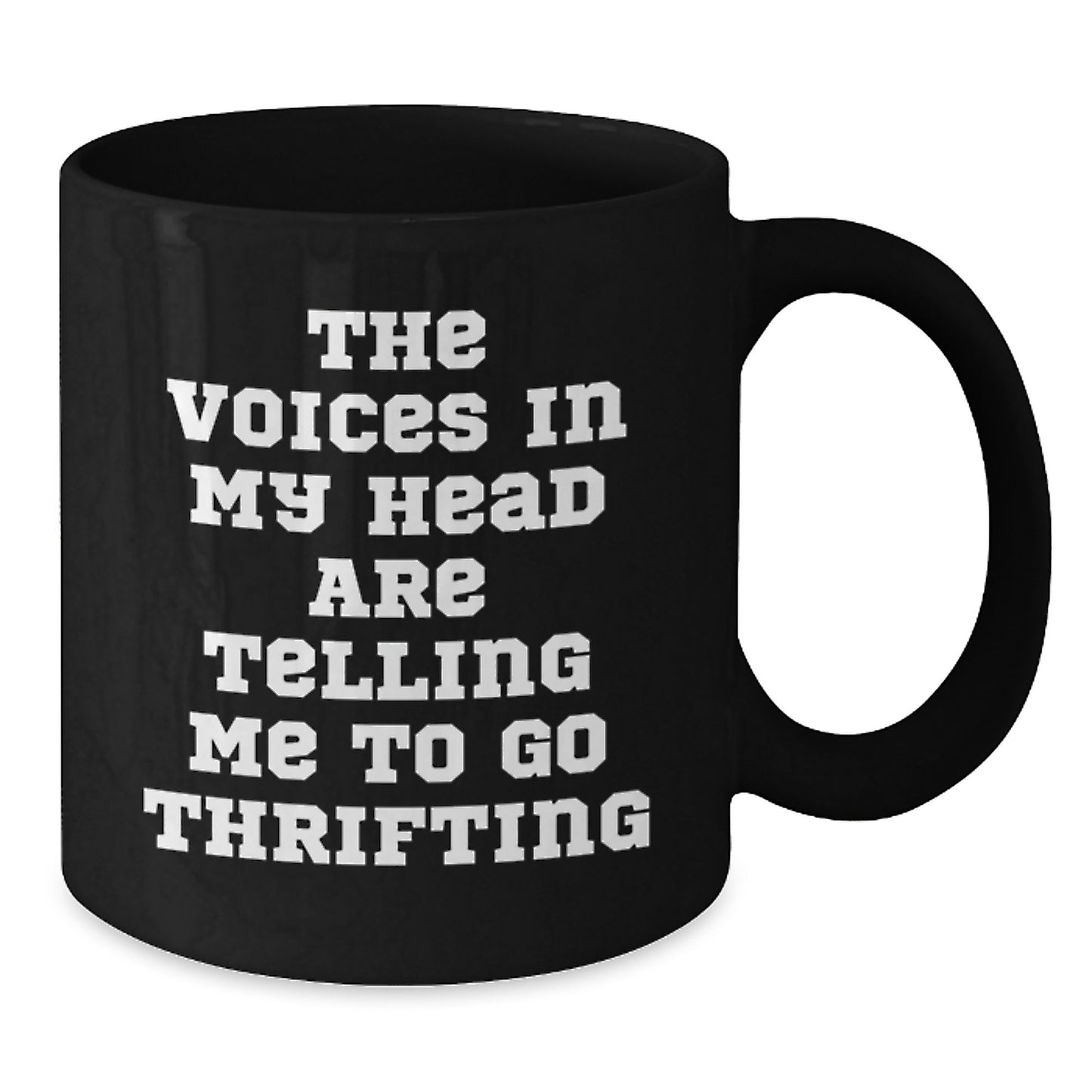 Funny Thrifting Gifts for Thrifting Enthusiasts Black Coffee Mugs, Gifts from Friends for Thrifting Lovers, Unique Christmas Unique Gifts - Additional