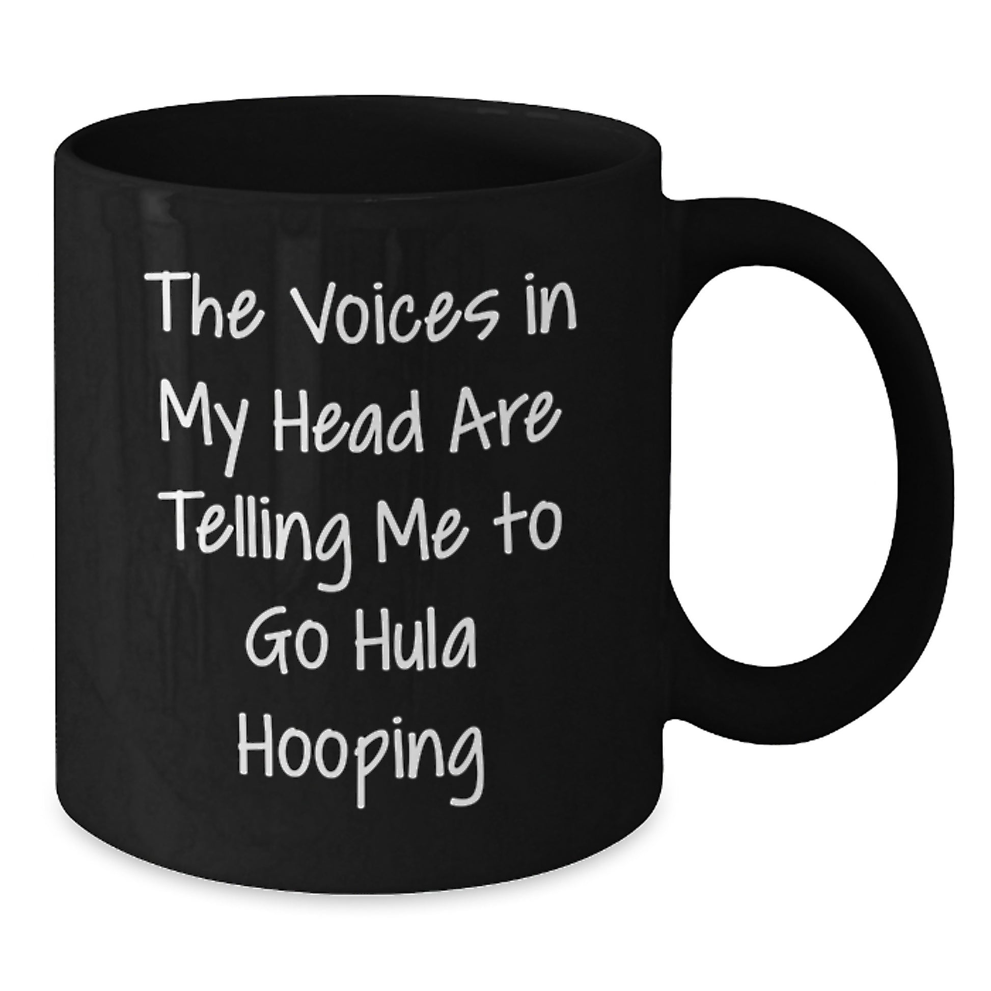 Funny Hula Hooping Gifts for Her, Black Coffee Mug from Friends, Perfect Christmas Unique Gift for Women Who Love Hoop Dancing - Additional