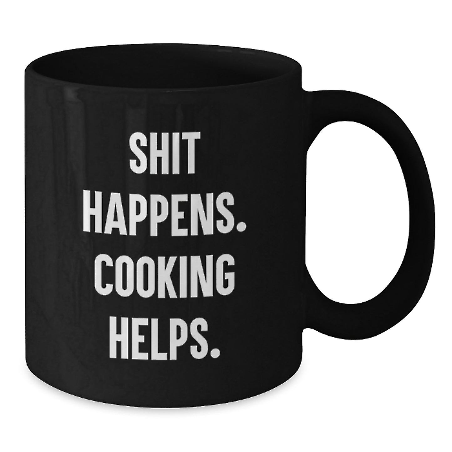 Funny Cooking Quotes Black Coffee Mug Gifts for Men from Friends, Unique Christmas Memorable Presents for Women, Funny Kitchenware - Additional