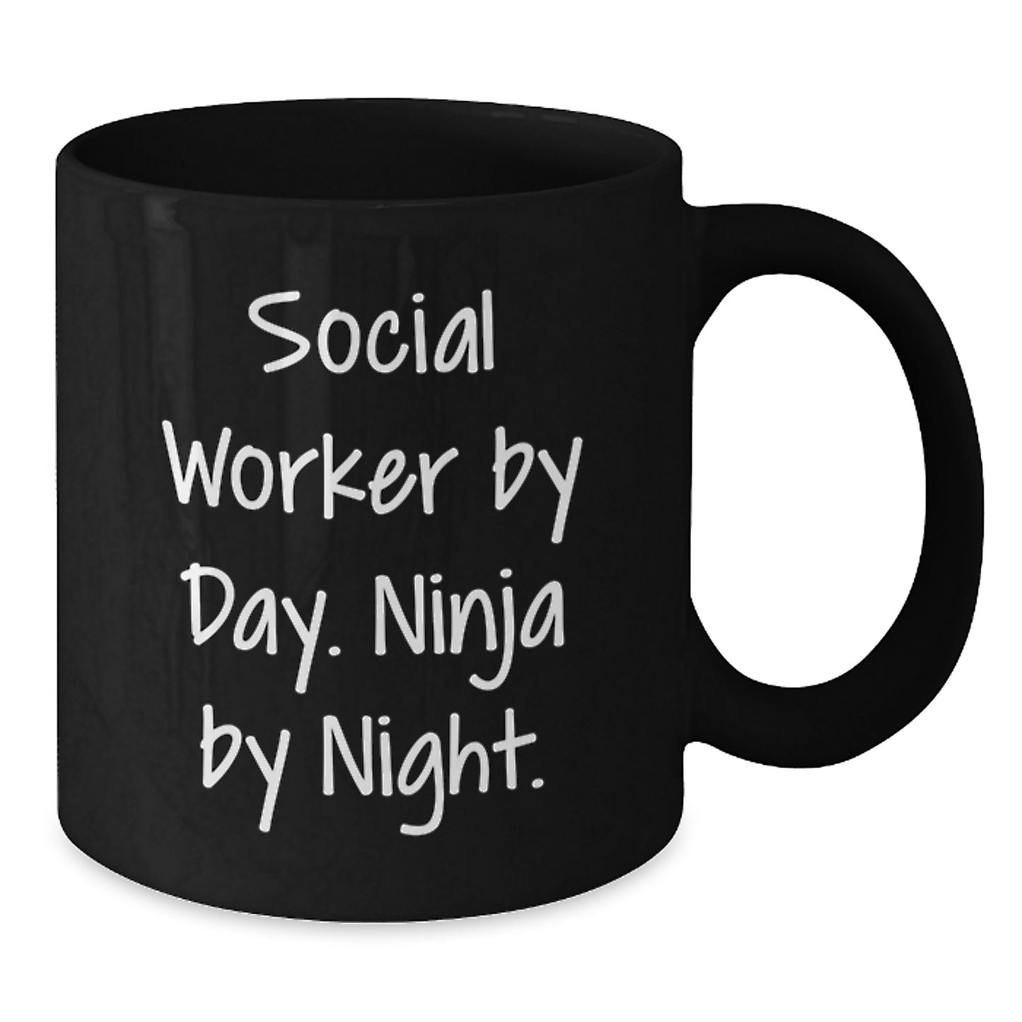 Funny Social Worker Gifts from Friends for Social Workers - Black Coffee Mugs, Christmas Unique Gifts - Additional