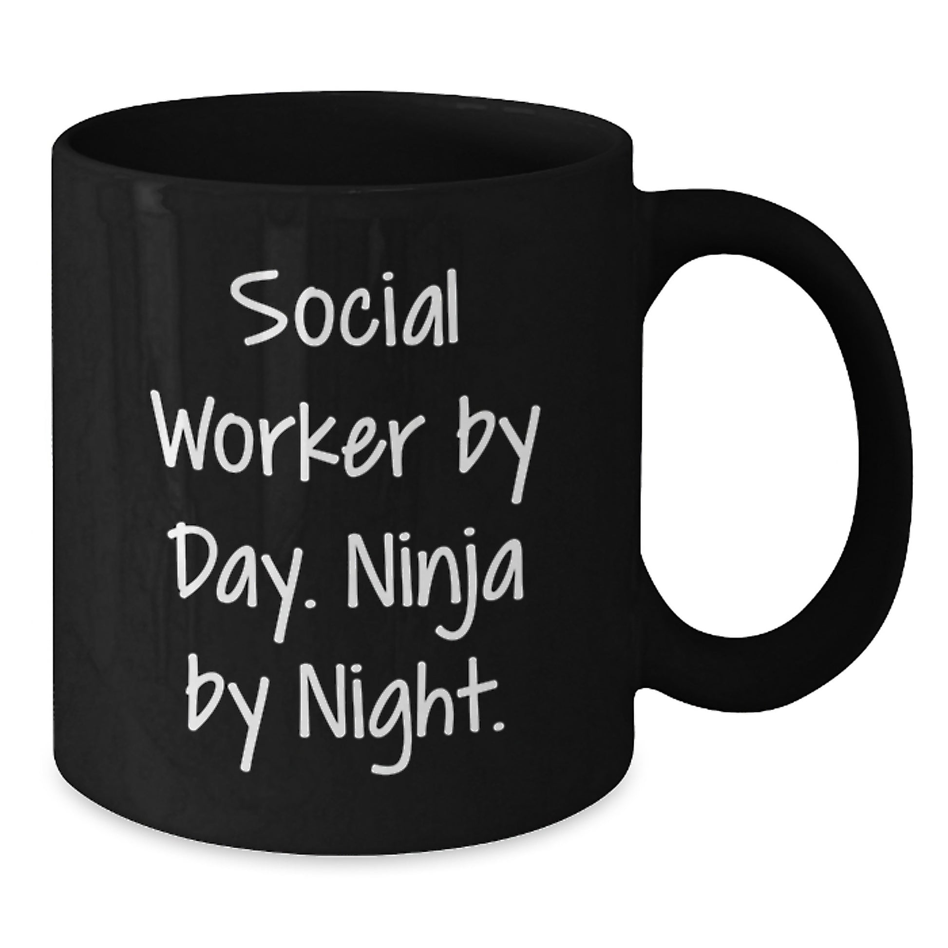 Funny Social Worker Gifts from Friends for Social Workers - Black Coffee Mugs, Christmas Unique Gifts - Additional
