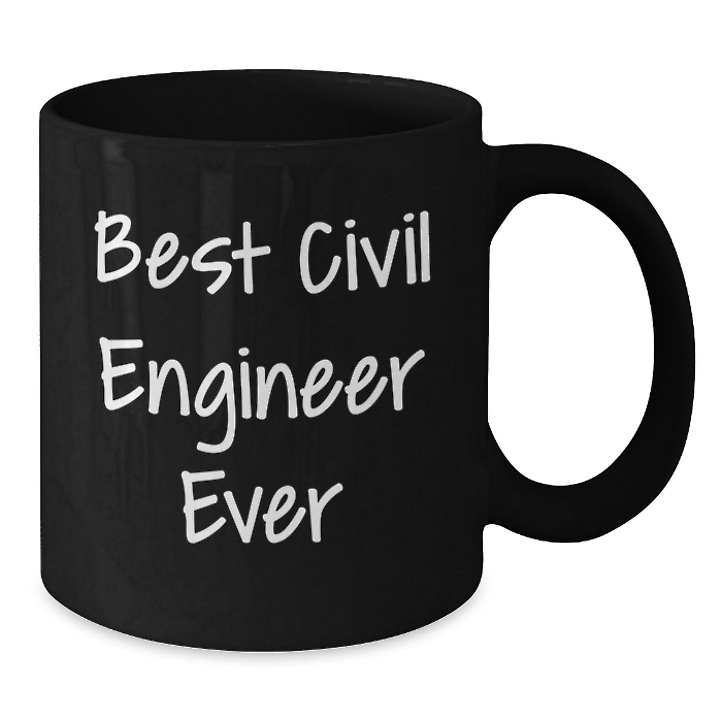 Funny Civil Engineer Gifts for Men - Best Civil Engineer Ever, Black Coffee Mug, Unique Christmas Memorable Presents from Dad - Additional