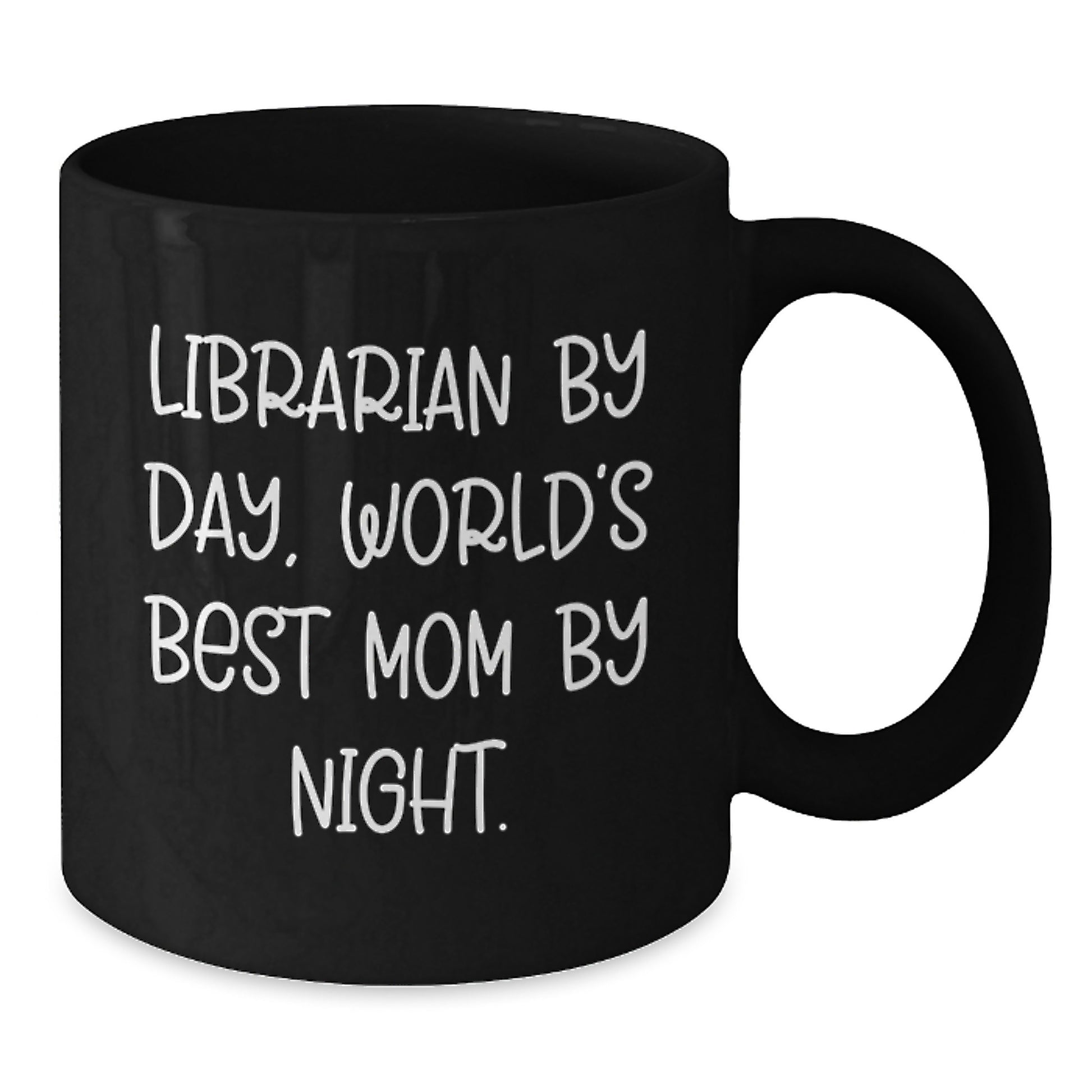Librarian Gifts Funny Quote Black Coffee Mug Birthday Unique Presents from Family to Librarian - Additional