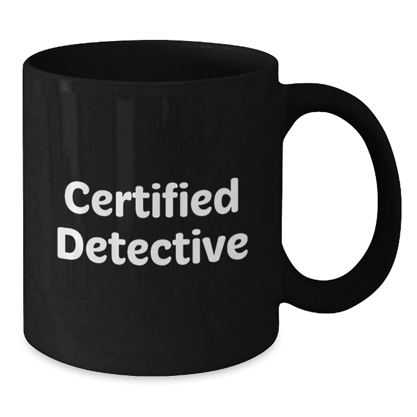 Detective Gifts from Friends, Unique Graduation Mugs for Certified Detective Men, Funny 'You're a Real Detective' Quote - Additional
