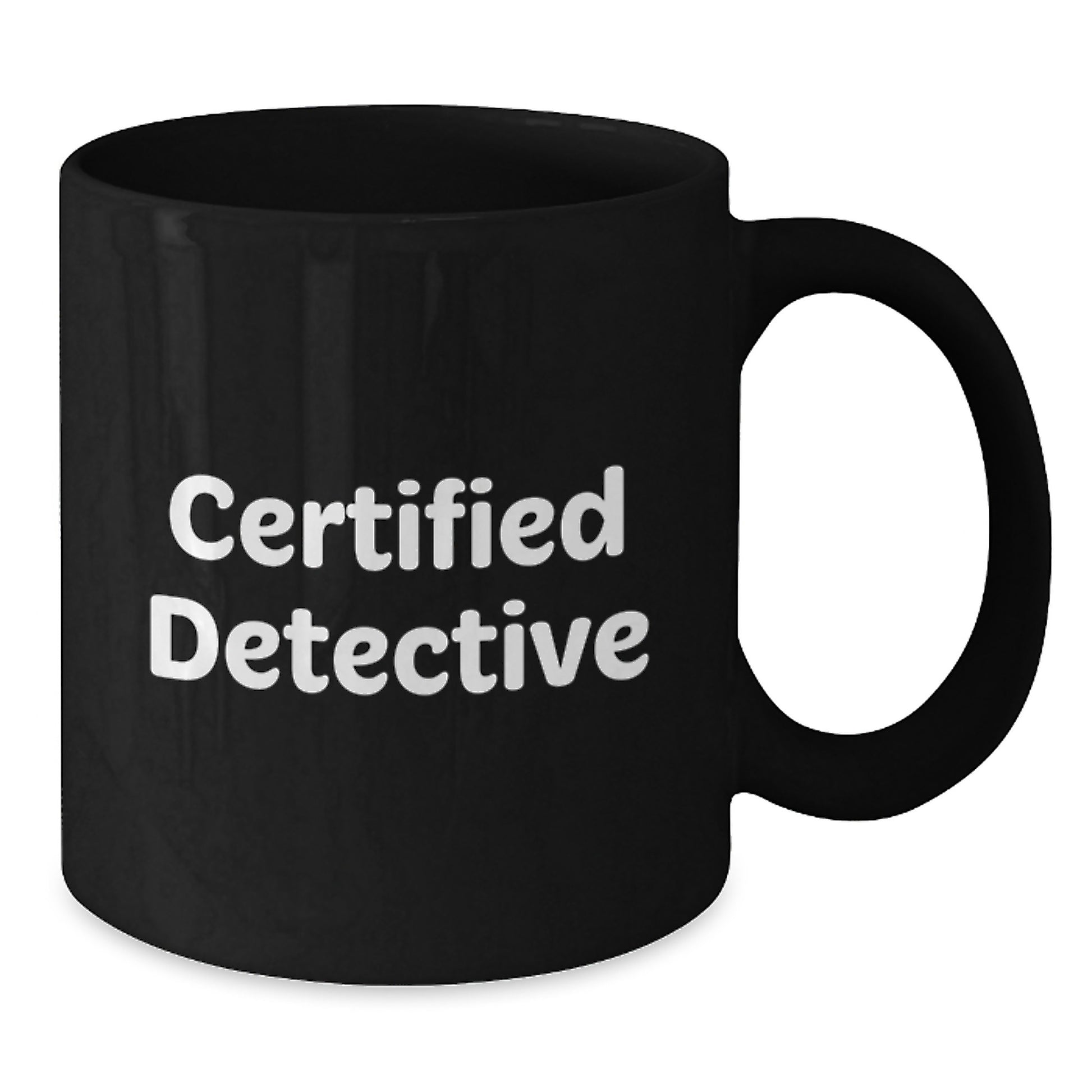 Detective Gifts from Friends, Unique Graduation Mugs for Certified Detective Men, Funny 'You're a Real Detective' Quote - Additional