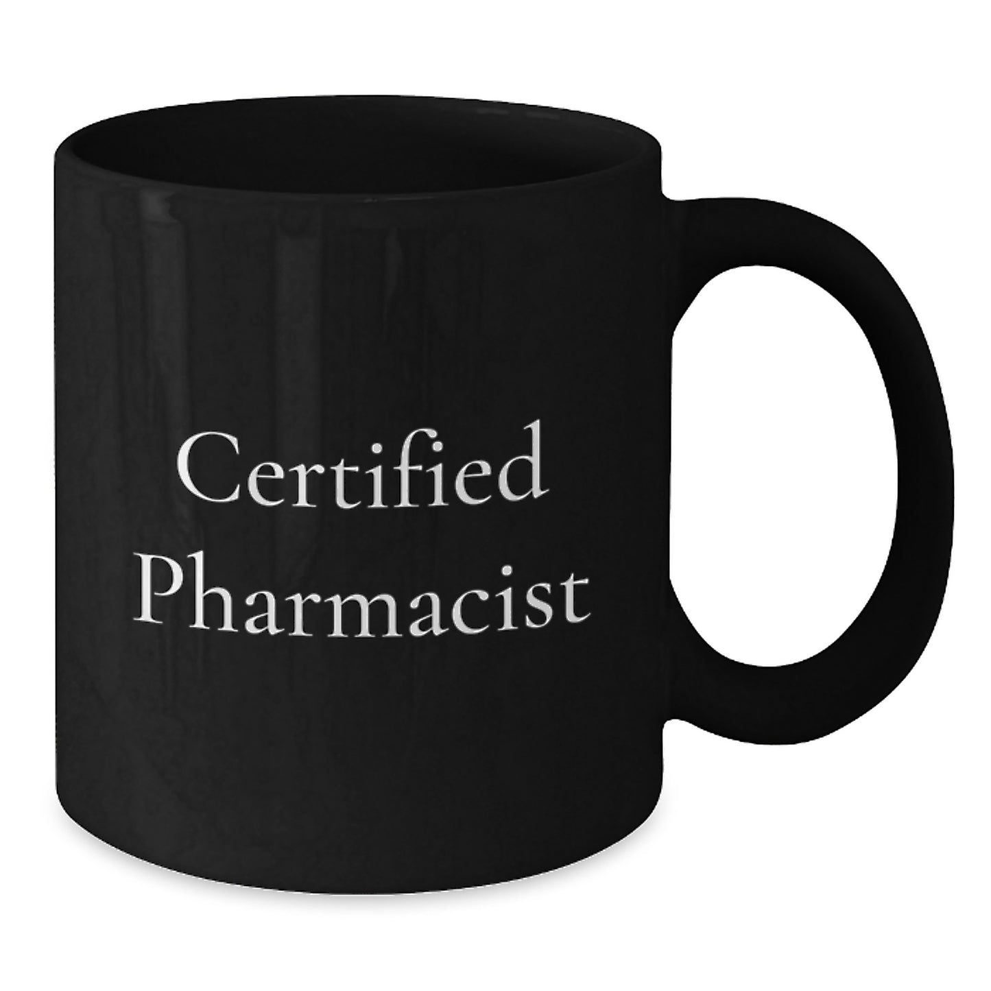 Funny Gift for Pharmacist, Black Coffee Mug with Inspirational Quote, Gifts from Friends and Family for Christmas - Additional