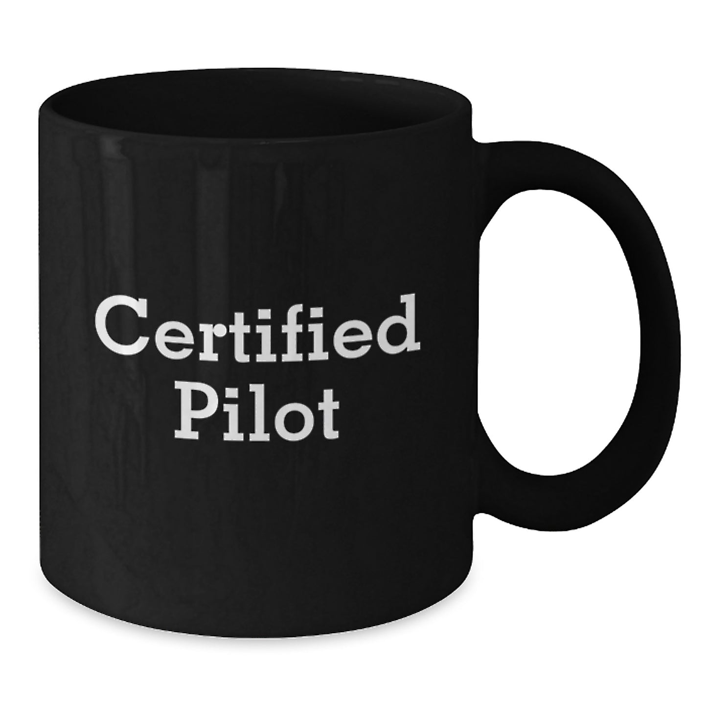 Funny Pilot Quotes Black Ceramic Coffee Mug Gifts for Men from Friends, Unique Christmas Unique Gifts for Wife, Pilot Husband, Certified Pilot - Additional
