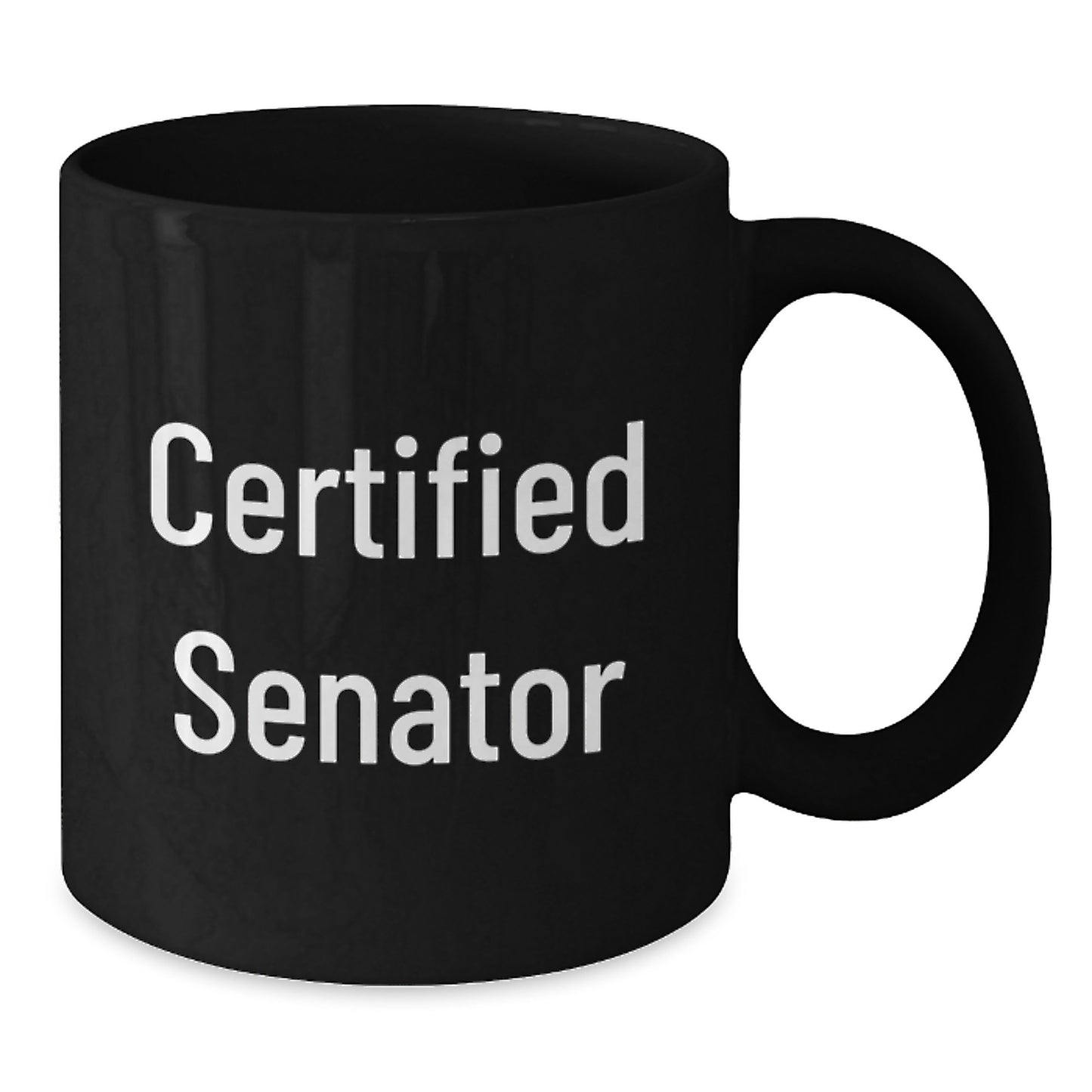 Funny Senator Quotes Gifts from Friends for Senator Birthday Unique Coffee Mug, Black 15oz Ceramic Mug - Additional