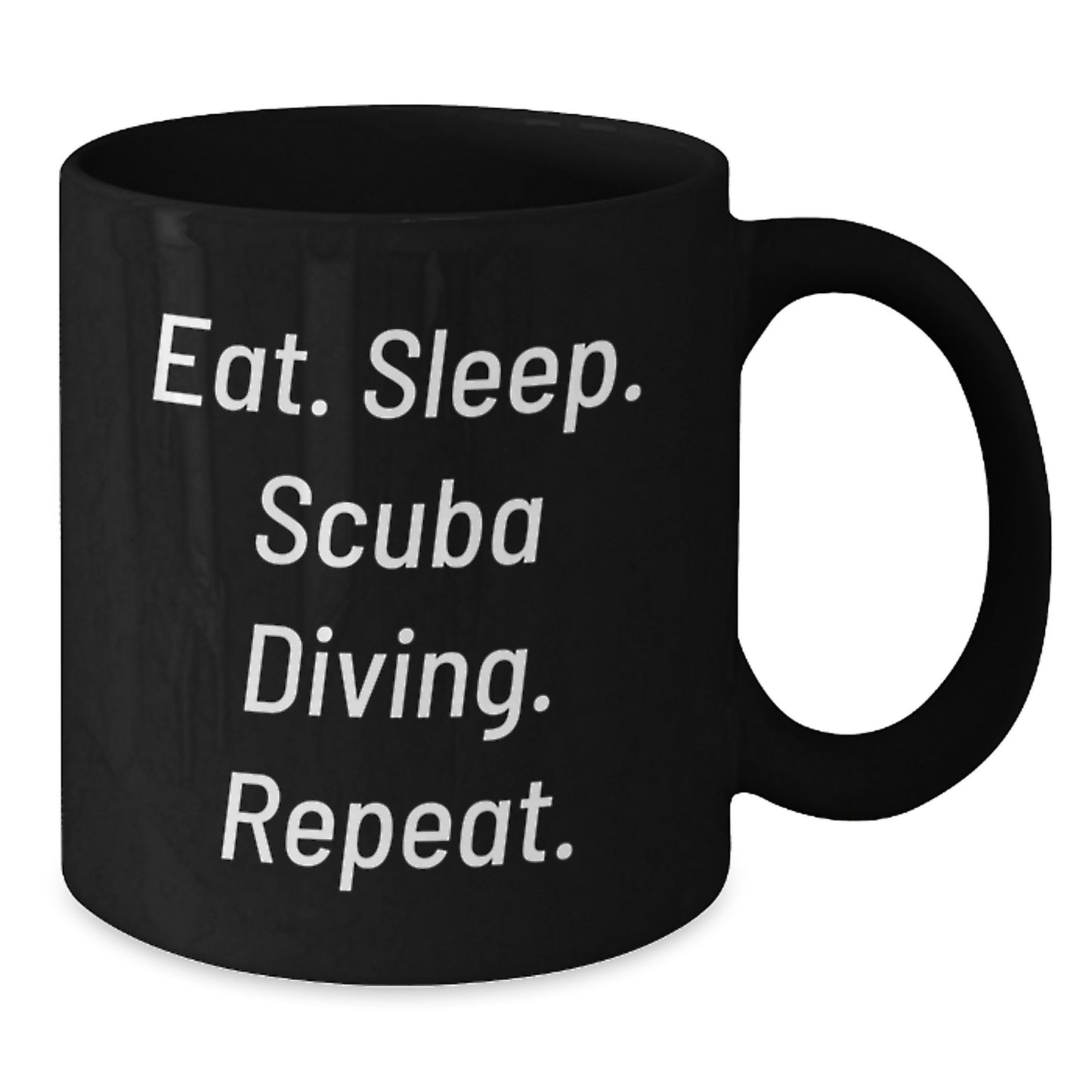 Funny Scuba Diving Gifts for Men from Friends, Unique Birthday Unique Gifts, Scuba Diving Black Coffee Mug - Additional