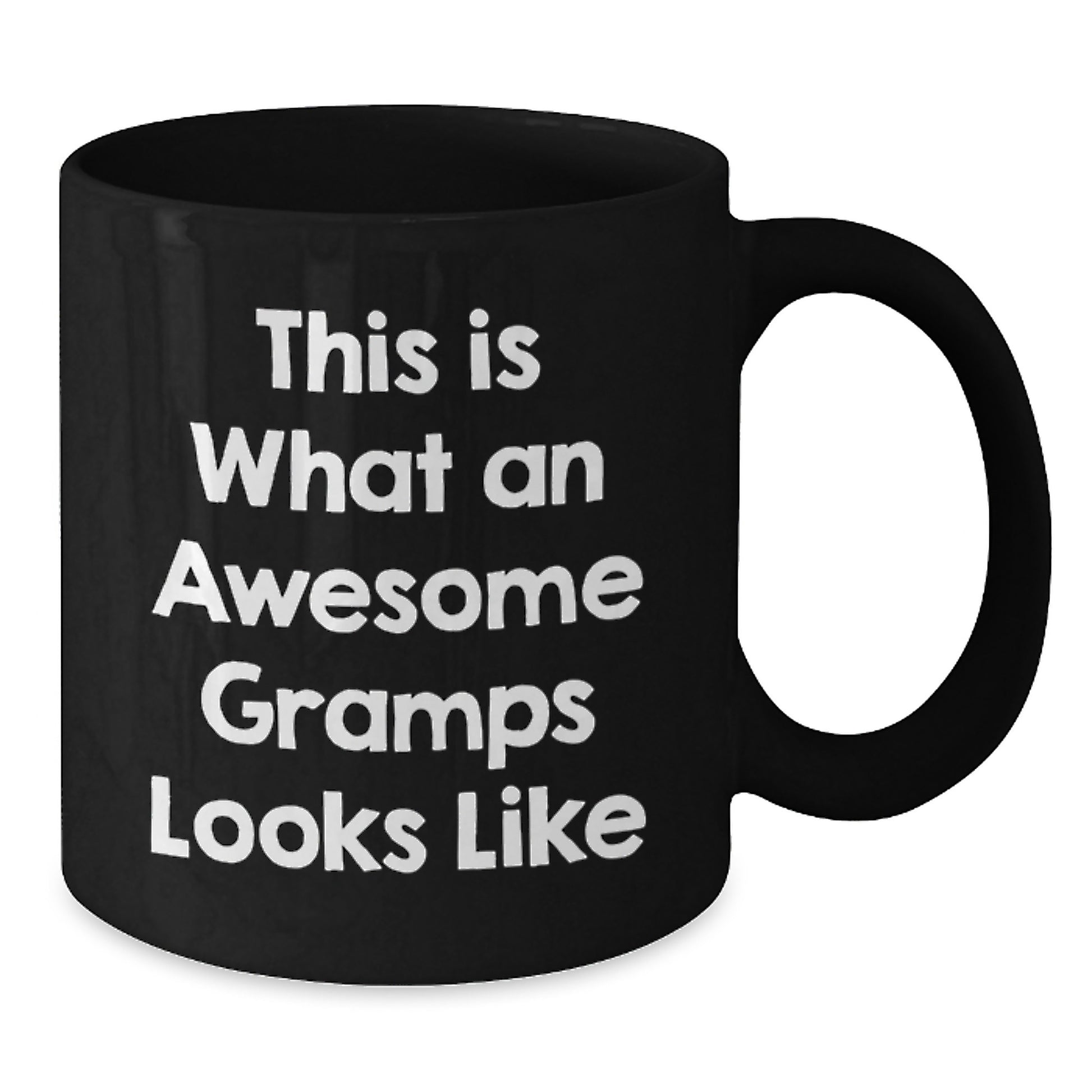 Gramps Gifts from Men to Awesome Gramps, Unique Black Coffee Mug, Funny Quote for Christmas Unique Gifts - Additional