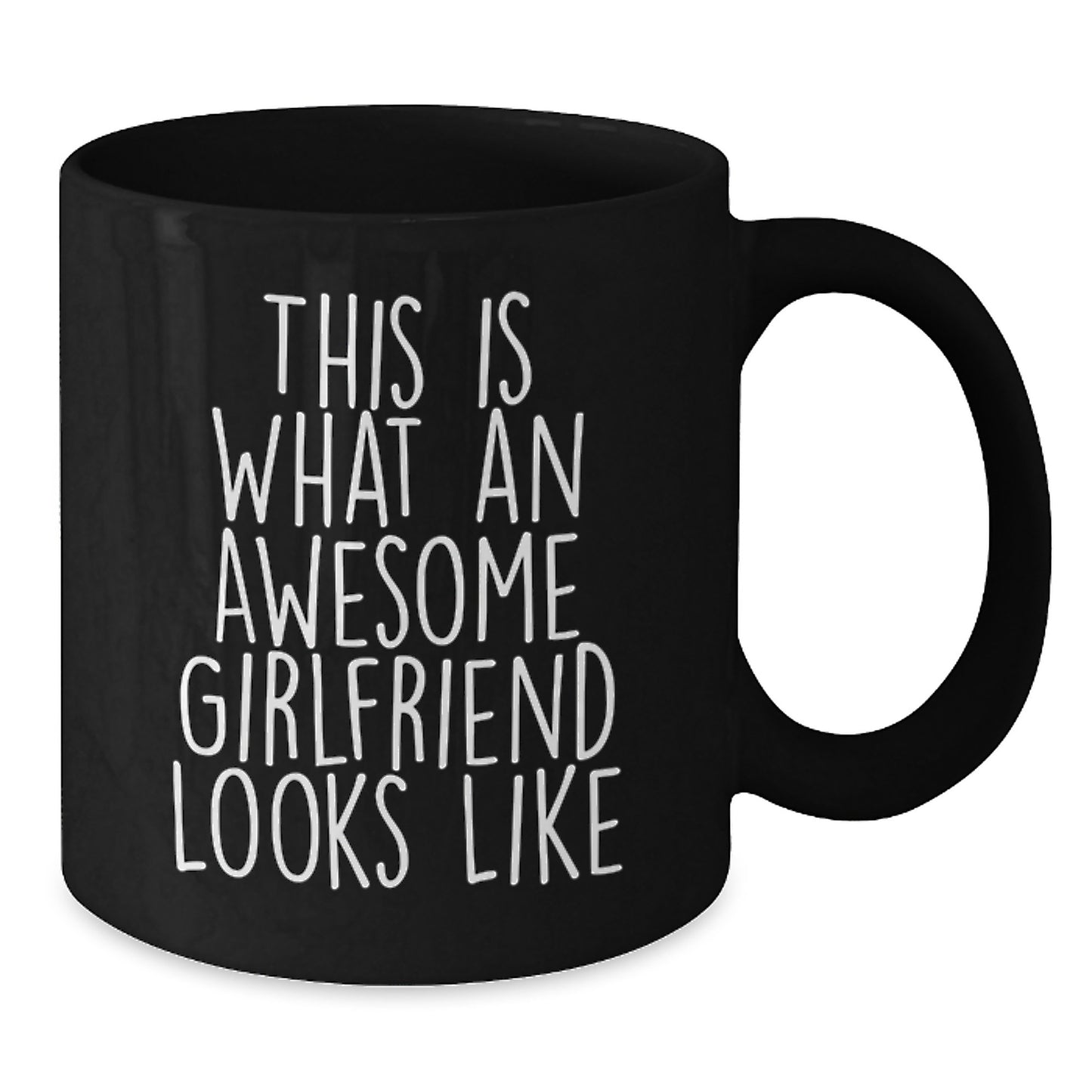 Funny Sweetheart Gifts from Men to Sweetheart - 'This Is What An Awesome Sweetheart Looks Like' Inspirational Black Coffee Mug for Graduation - Additional