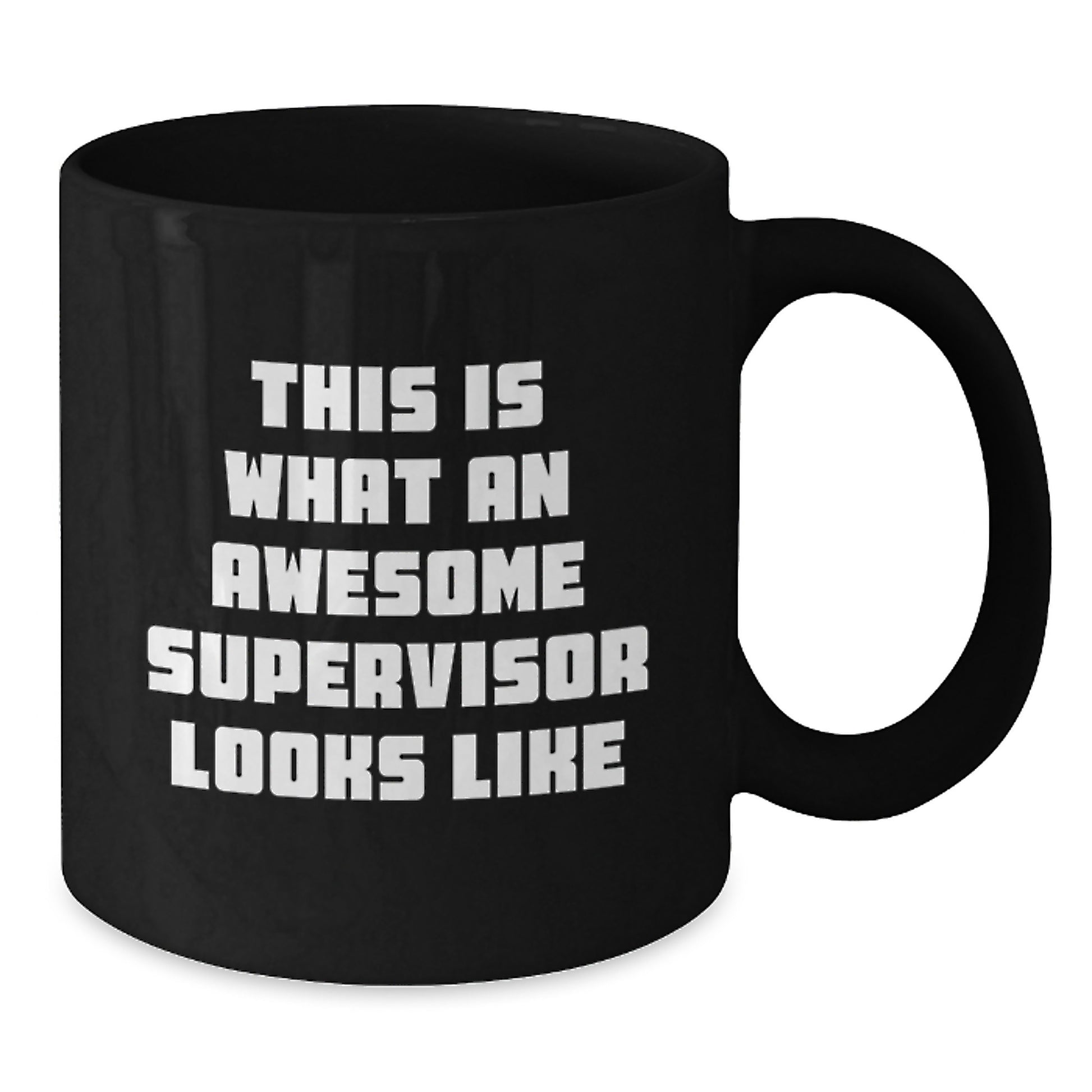 Funny Supervisor Gifts, This Is What An Awesome Supervisor Looks Like, Black Coffee Mug for Birthday, Gifts from Friends for Supervisor - Additional