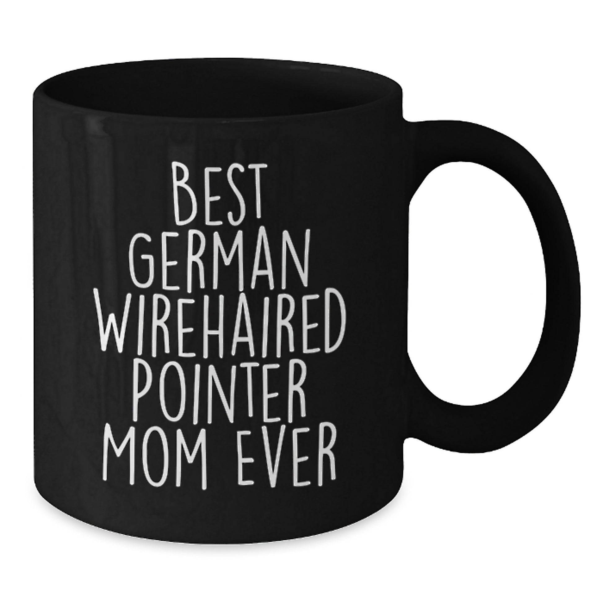 Funny German Wirehaired Pointer Dog Mom Gifts from Friends for Valentine's Unique Black Coffee Mugs - Additional