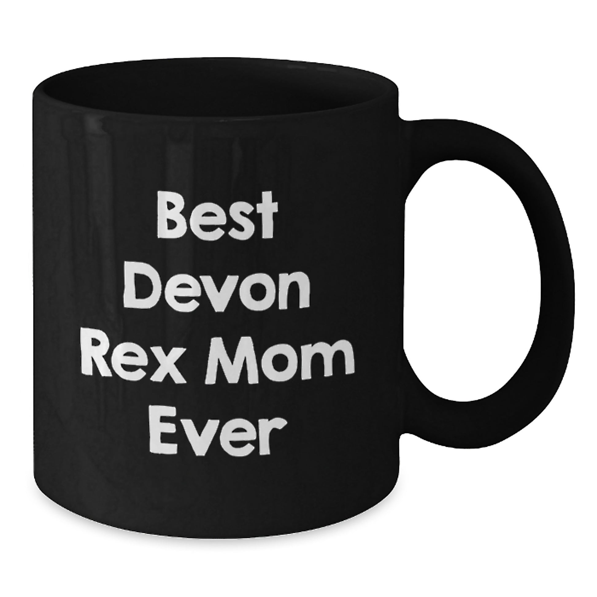 Funny Devon Rex Cat Mom Gifts, Birthday Unique Gifts from Men, Women for Devon Rex Cat Lovers Black Coffee Mug - Additional