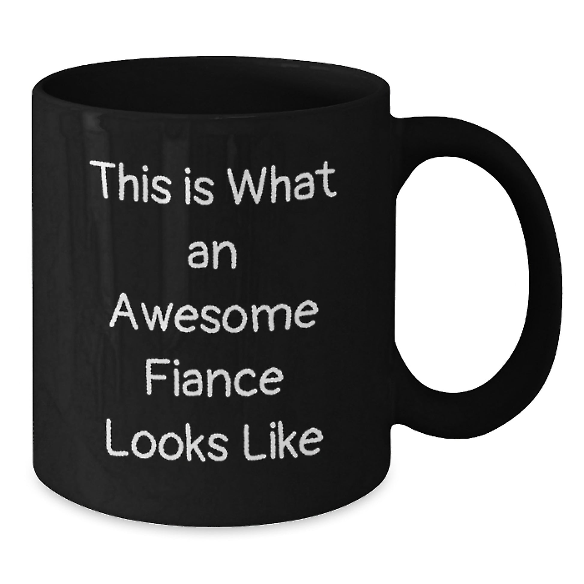 Funny Fiance Gifts for Him or Her - Black Coffee Mug with Inspirational Quote, Graduation Unique Gifts from Family or Friends - Additional