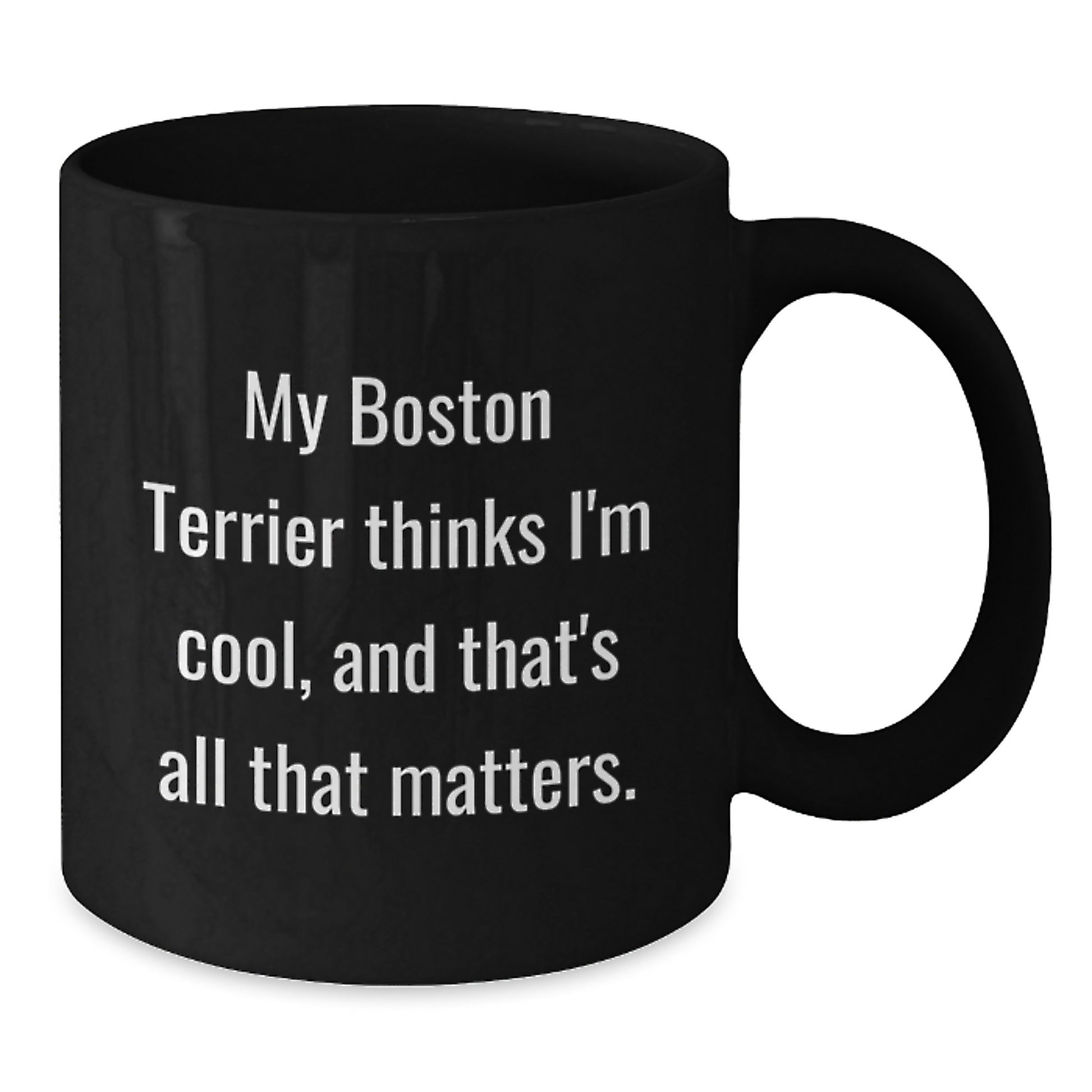 Boston Terrier Dog Funny Gifts from Men to Women Friends Family, Unique Black Coffee Mug, Valentine's Unique Gifts for Boston Terrier Dog Lovers - Additional