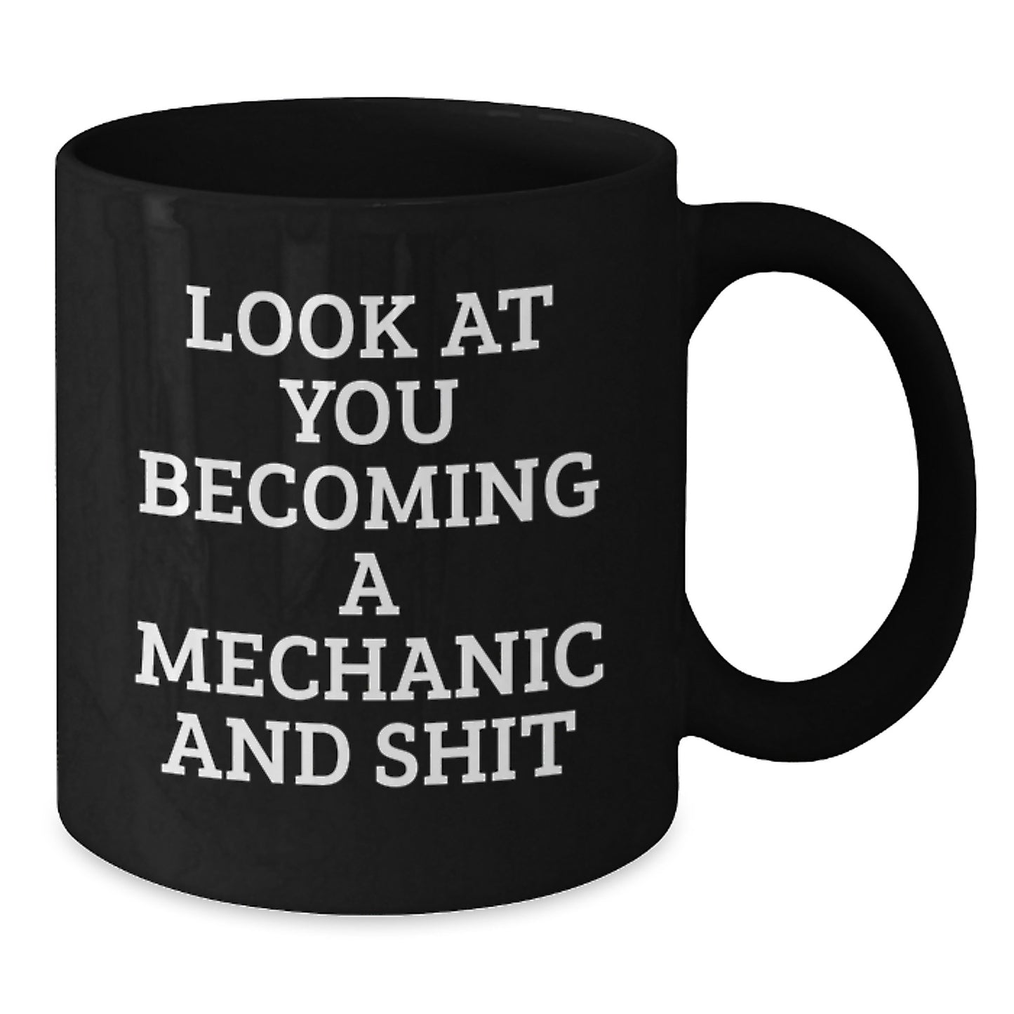 Funny Mechanic Gifts for Guys Funny Black Coffee Mugs from Friends, Unique Mechanic Graduation Gifts for Men - Additional