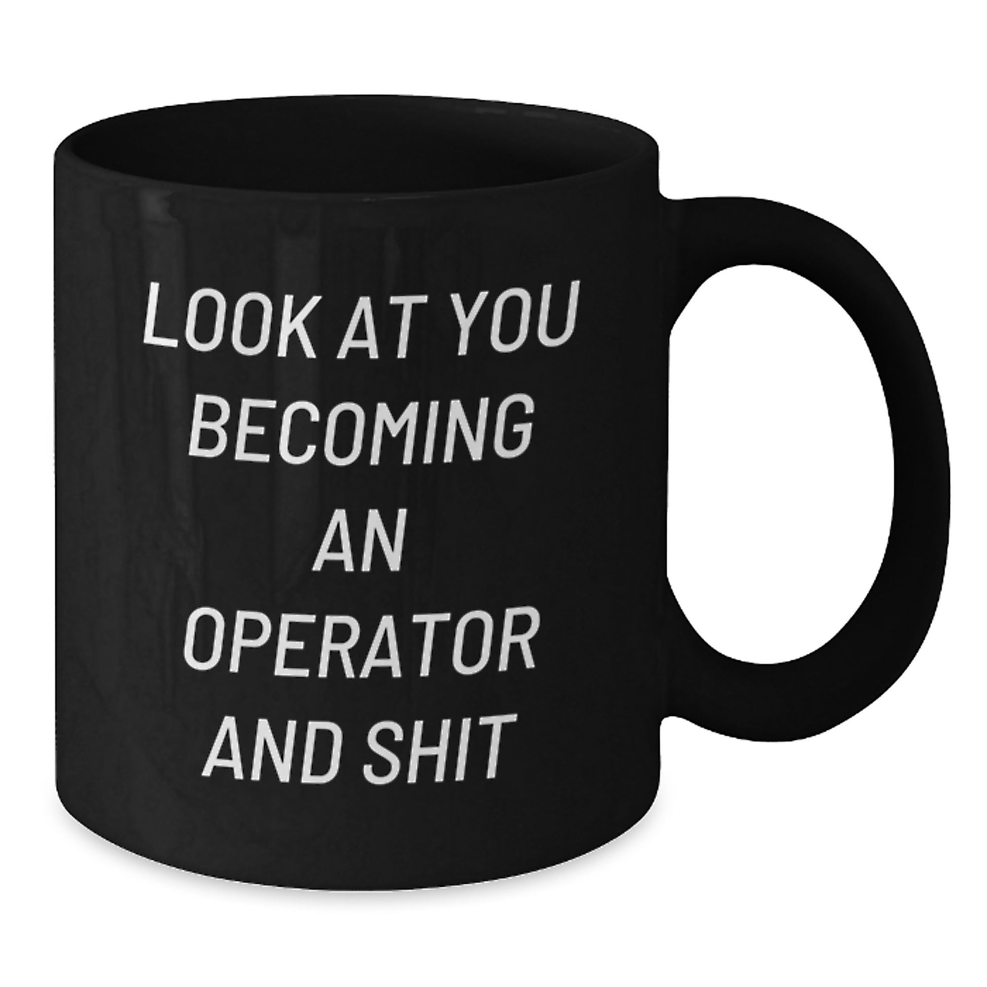 Funny Operator Gifts from Friends, Black Coffee Mug, Perfect for Operator Graduation Unique Gifts - Additional