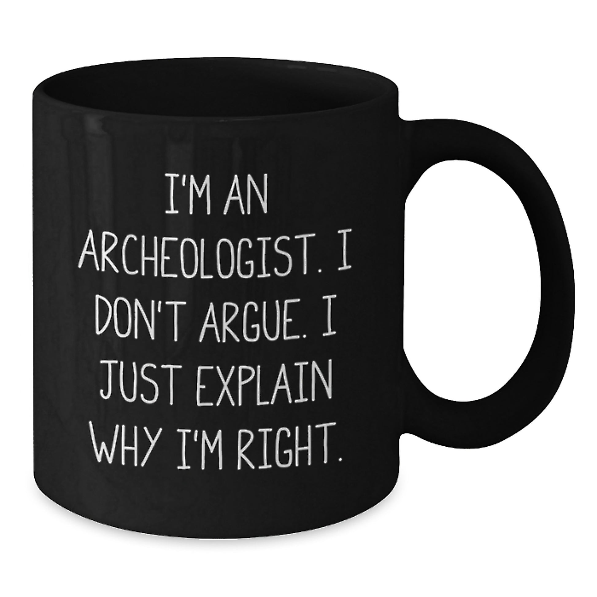 Funny Archeologist Black Coffee Mug Gifts from Friends for Graduation Unique - Additional