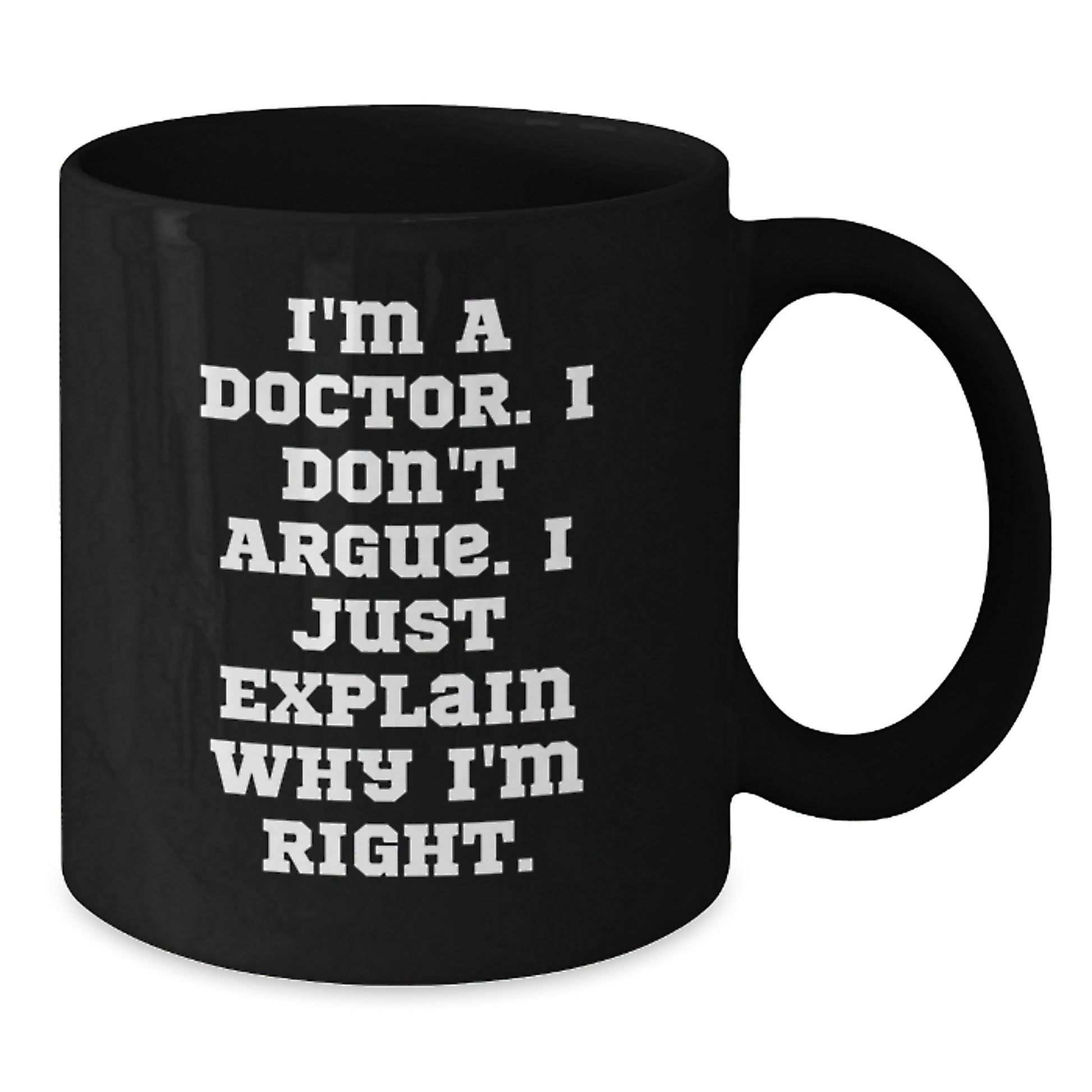 Funny Black Coffee Mug Gifts for Doctor - Mother's Day Unique Gifts from Friends - Additional
